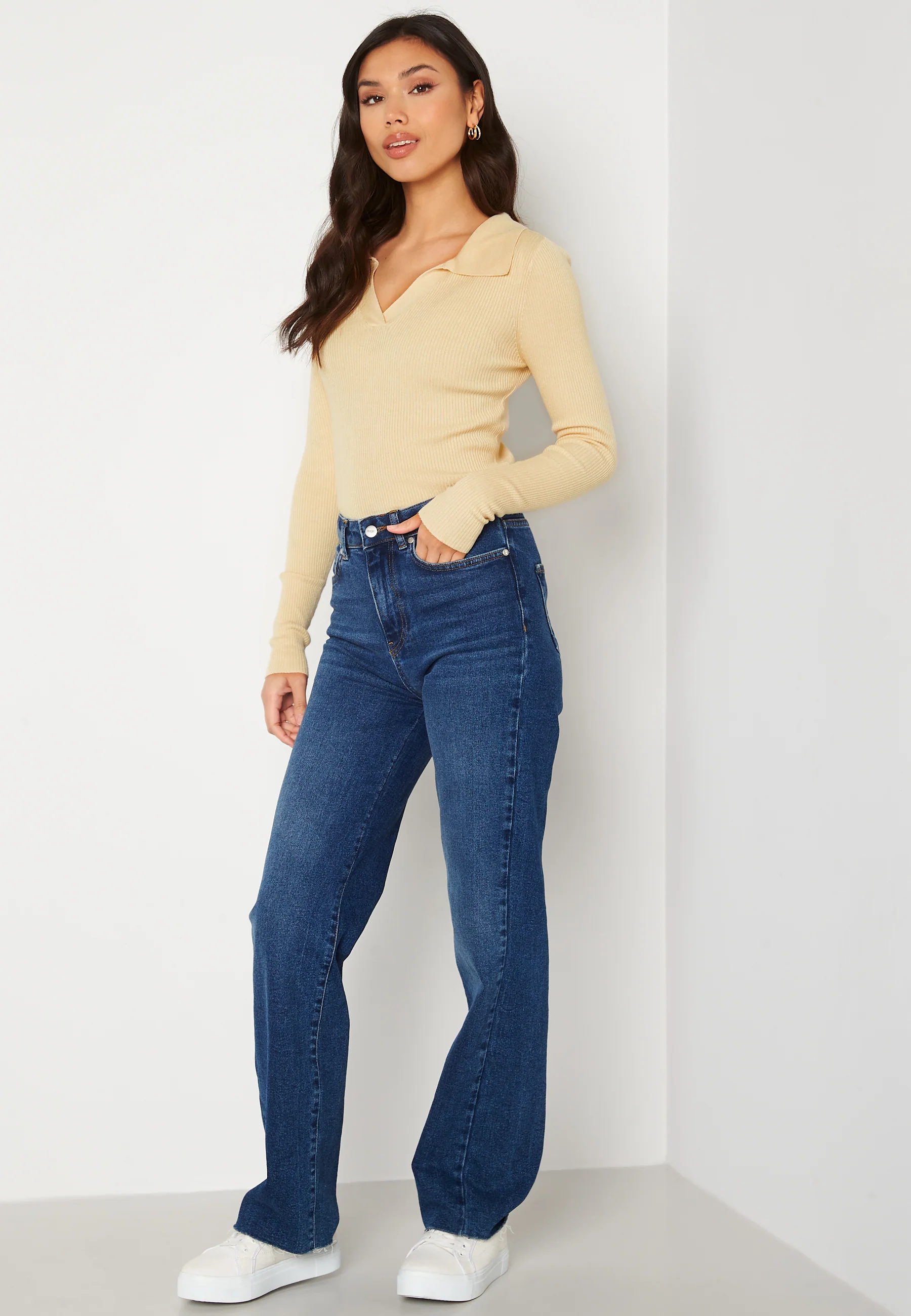 Hartley LS V-Neck Polo Knit - Image 2