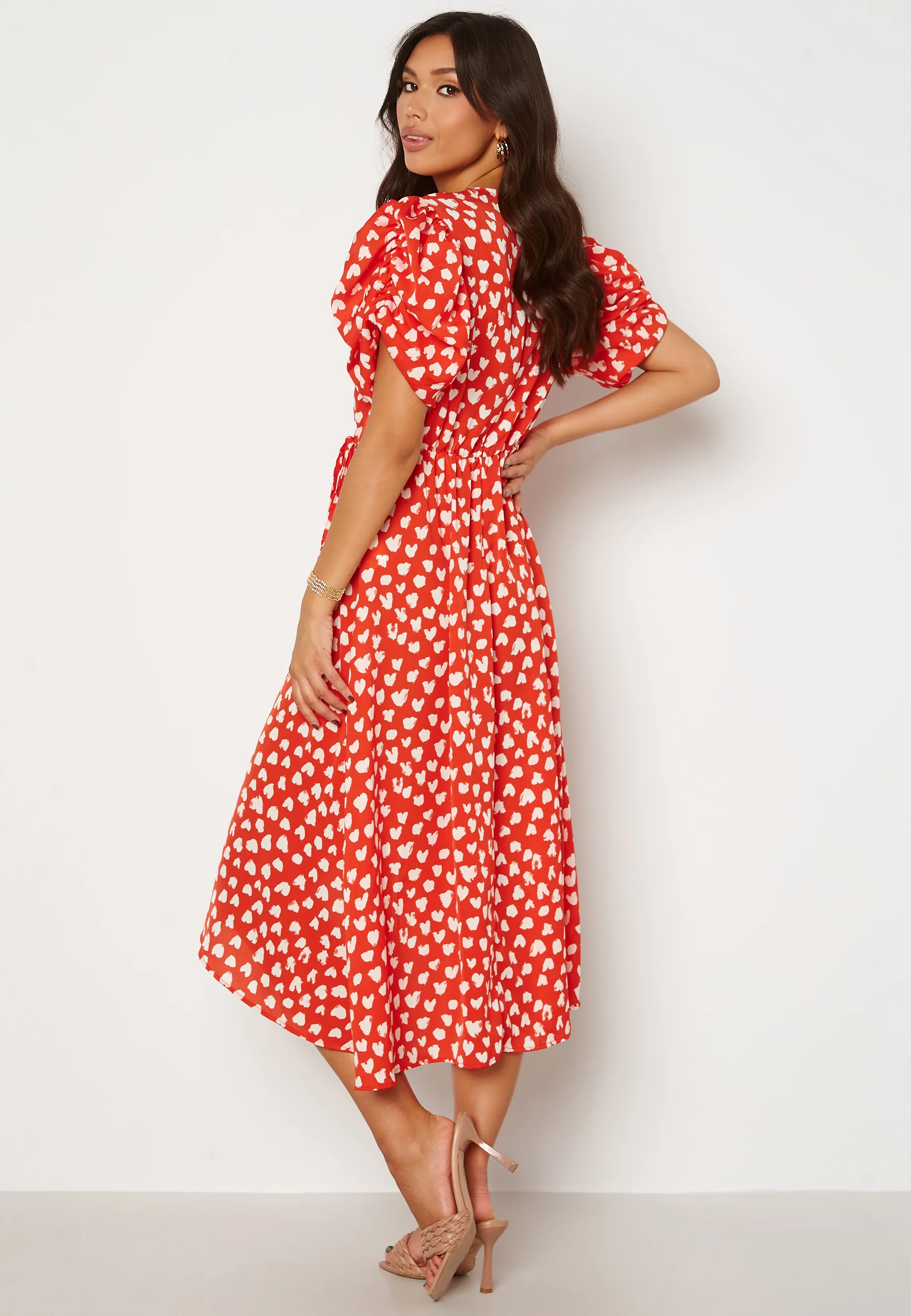 Heart Print Midi Dress - Image 2