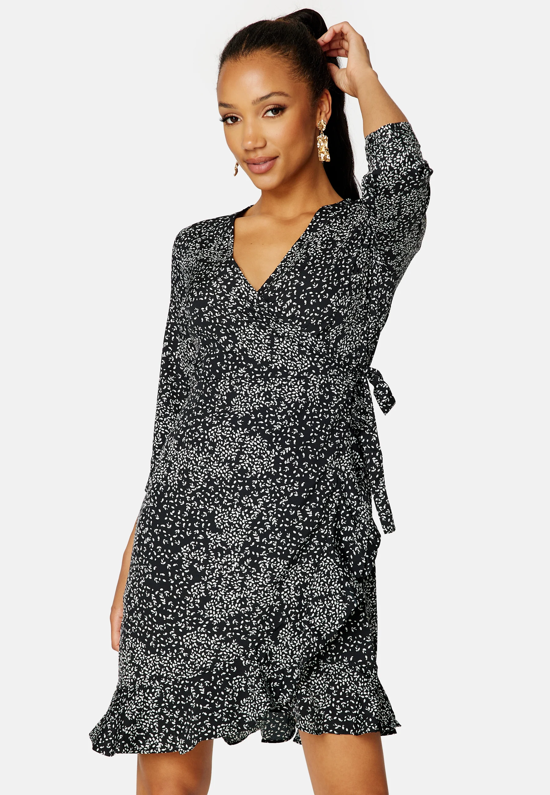 Henna 3/4 Wrap Dress - Image 2