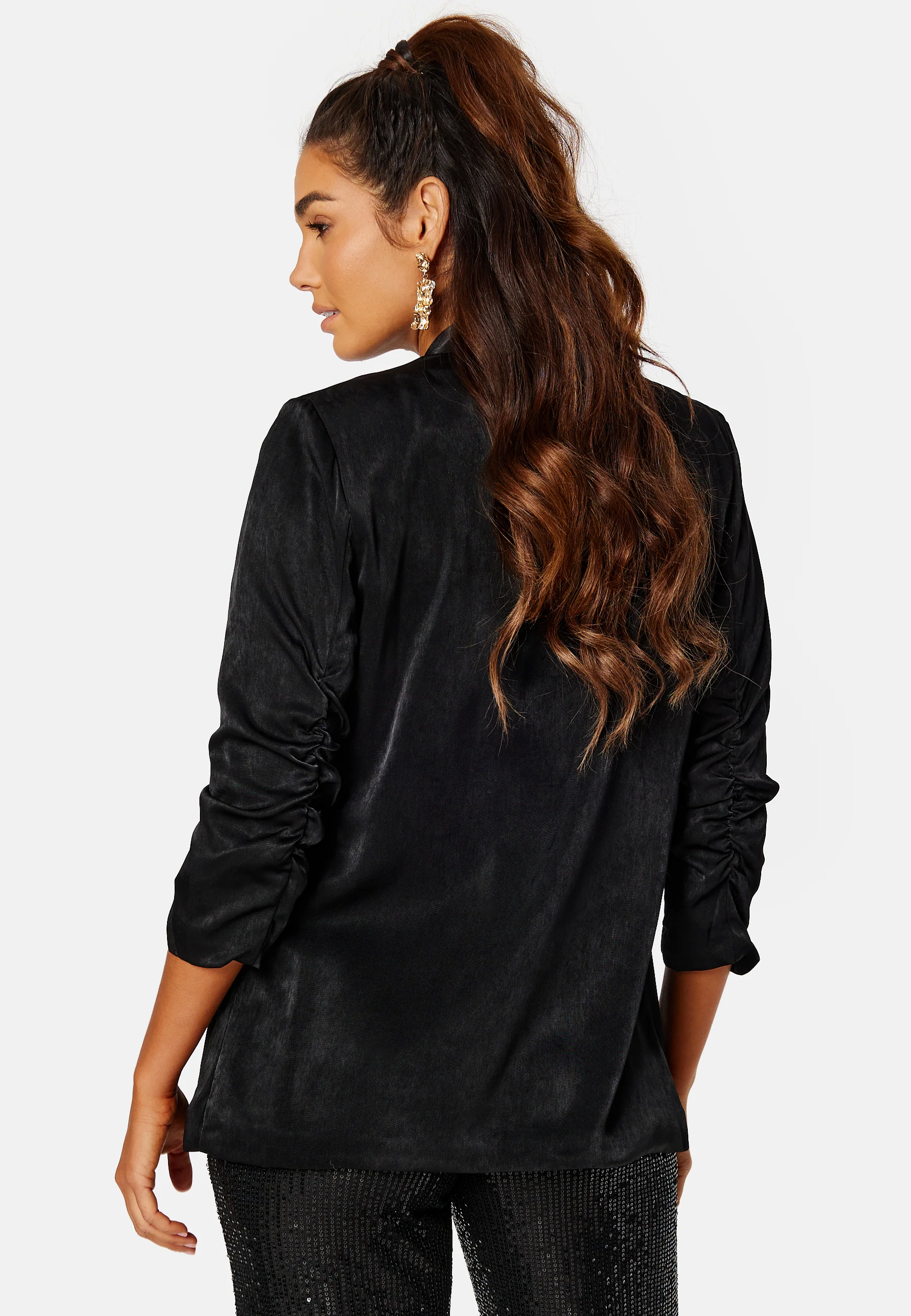 Her Sateen 3/4 Blazer - Image 3