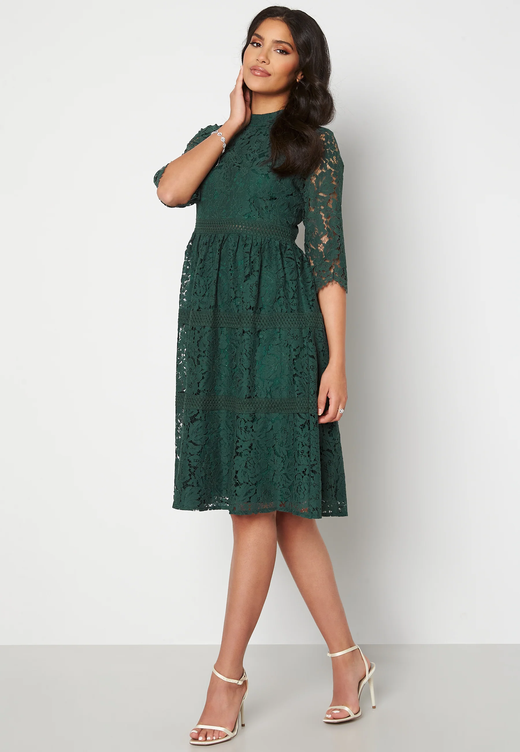 High Neck Lace Dress - Image 2