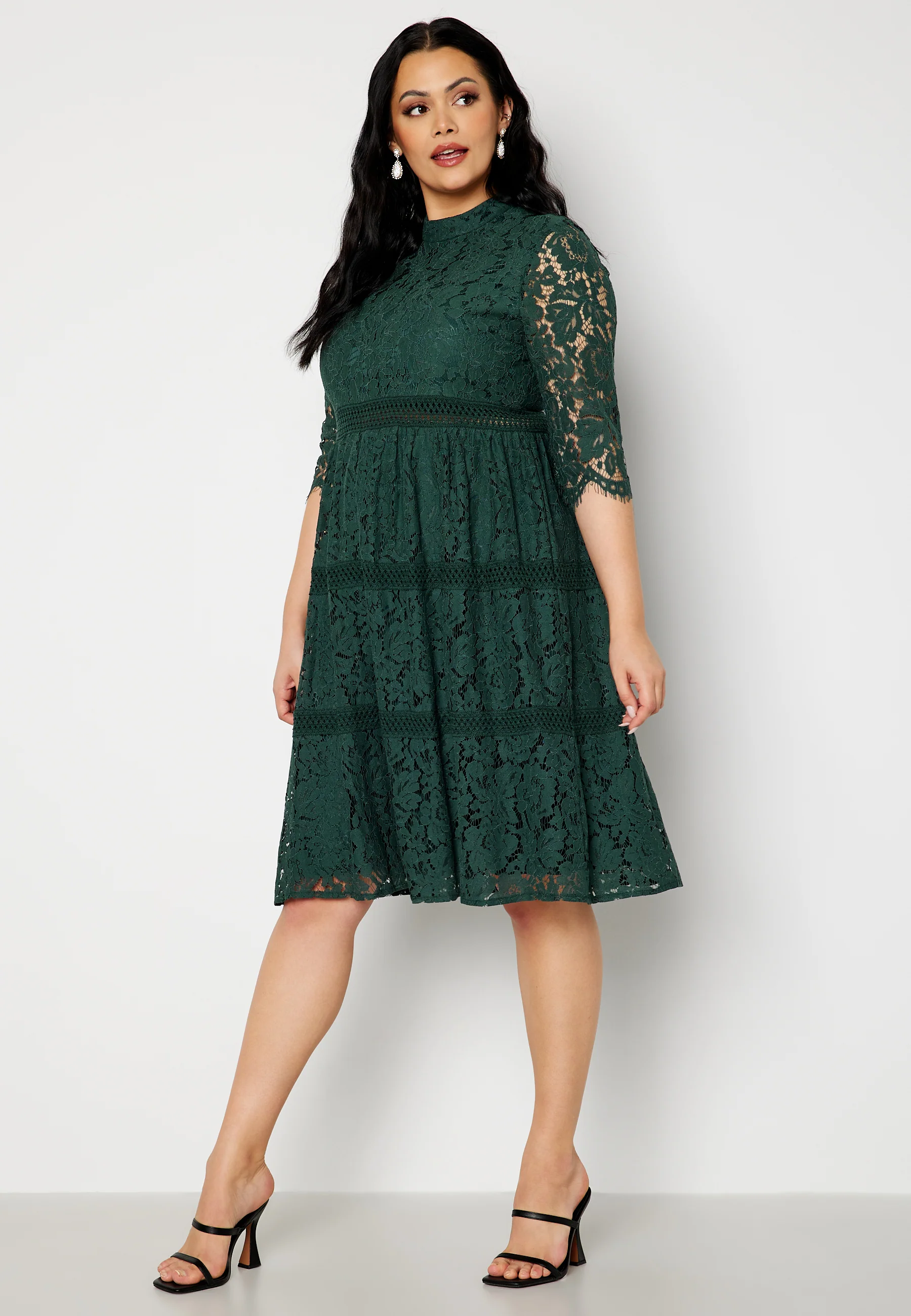 High Neck Lace Dress - Image 6