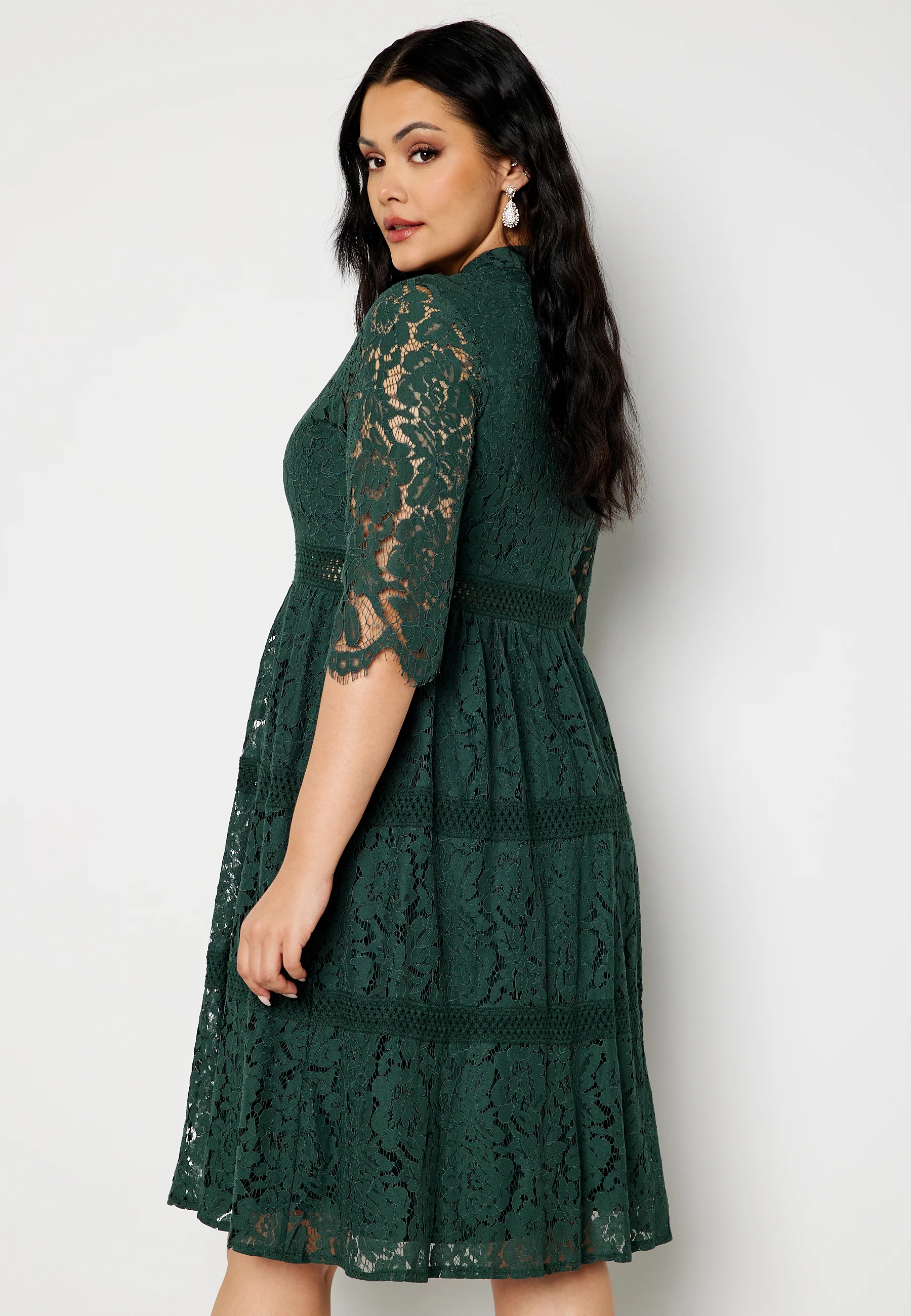 High Neck Lace Dress - Image 8