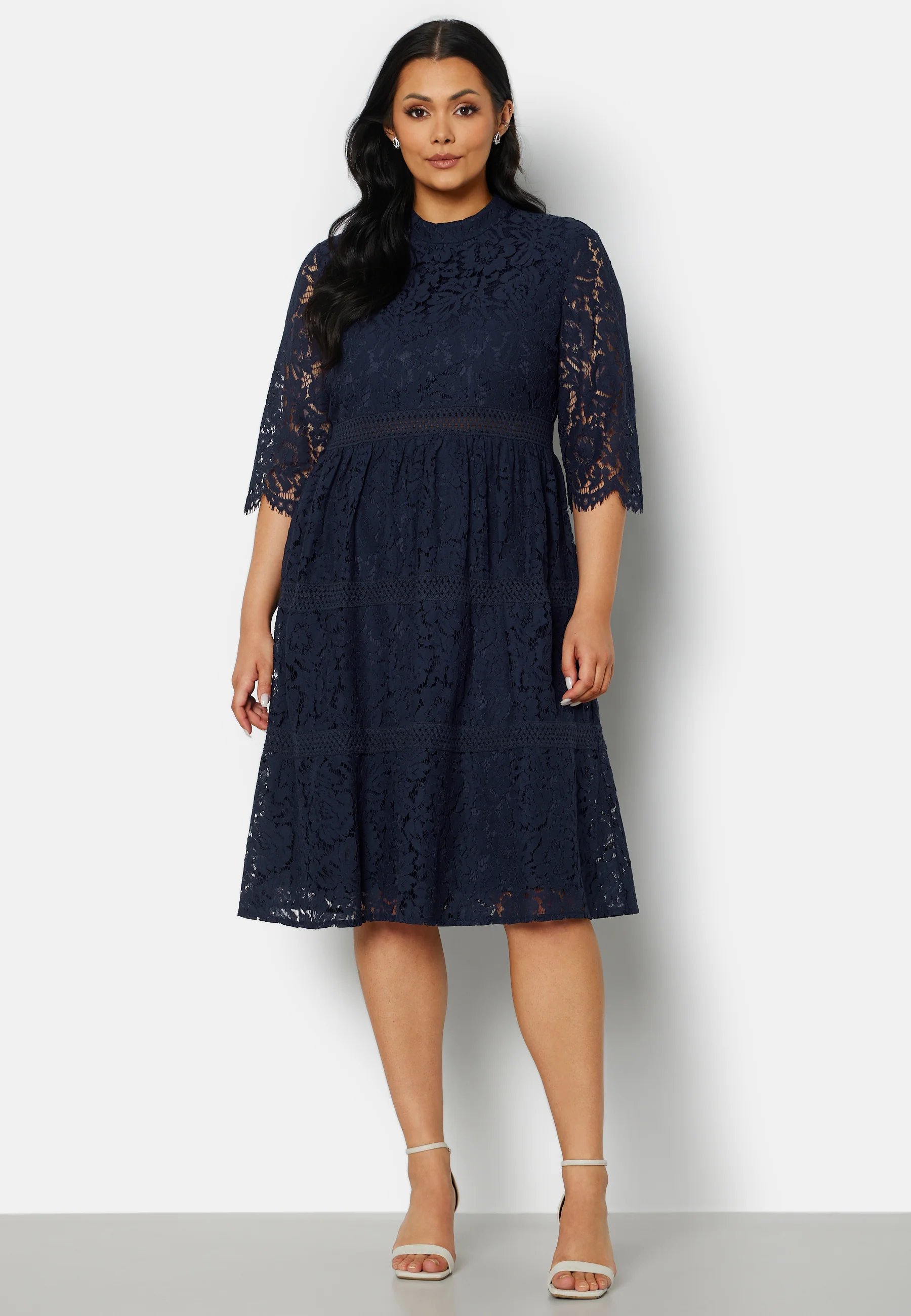 High Neck Lace Dress - Image 5