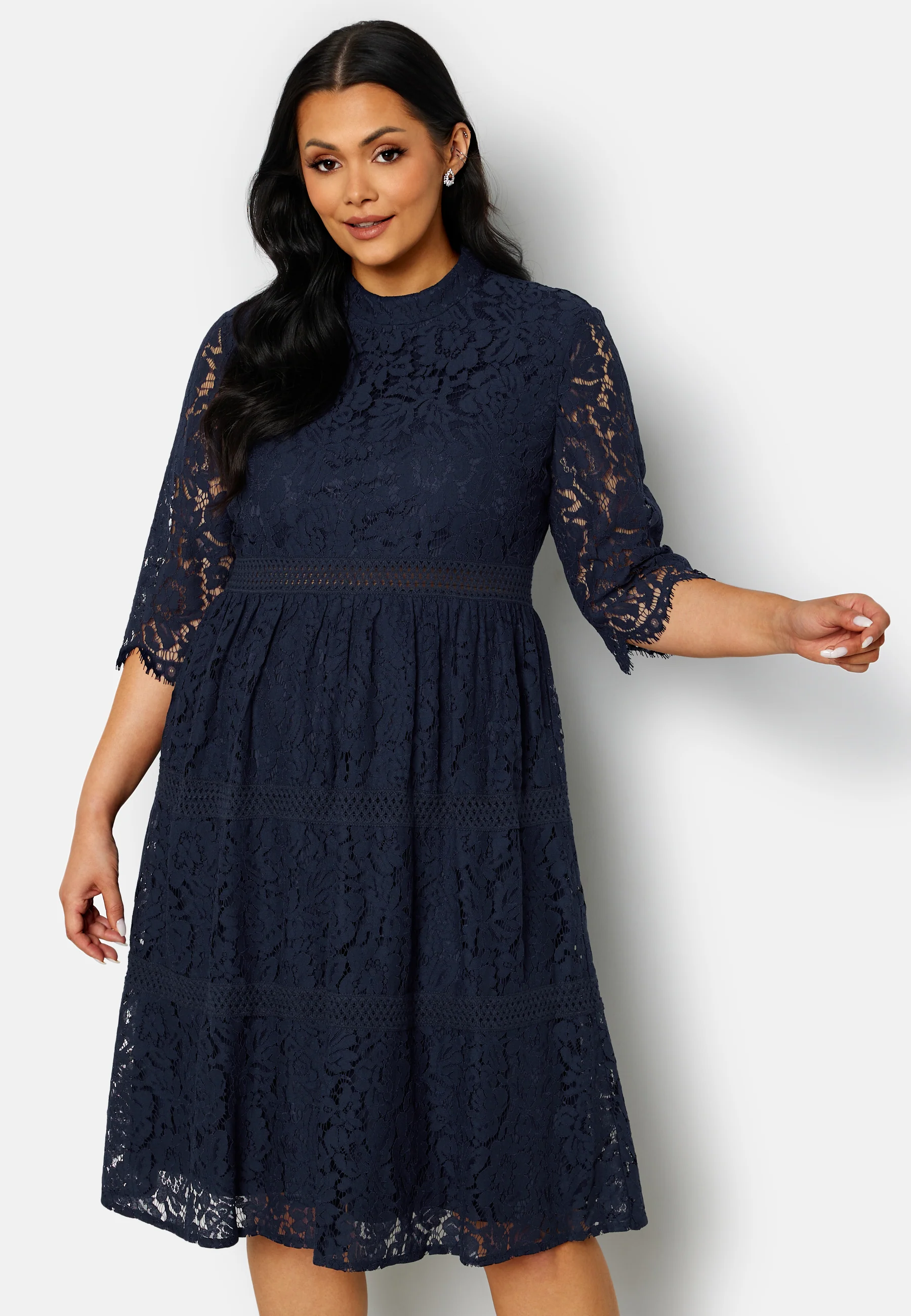 High Neck Lace Dress - Image 6