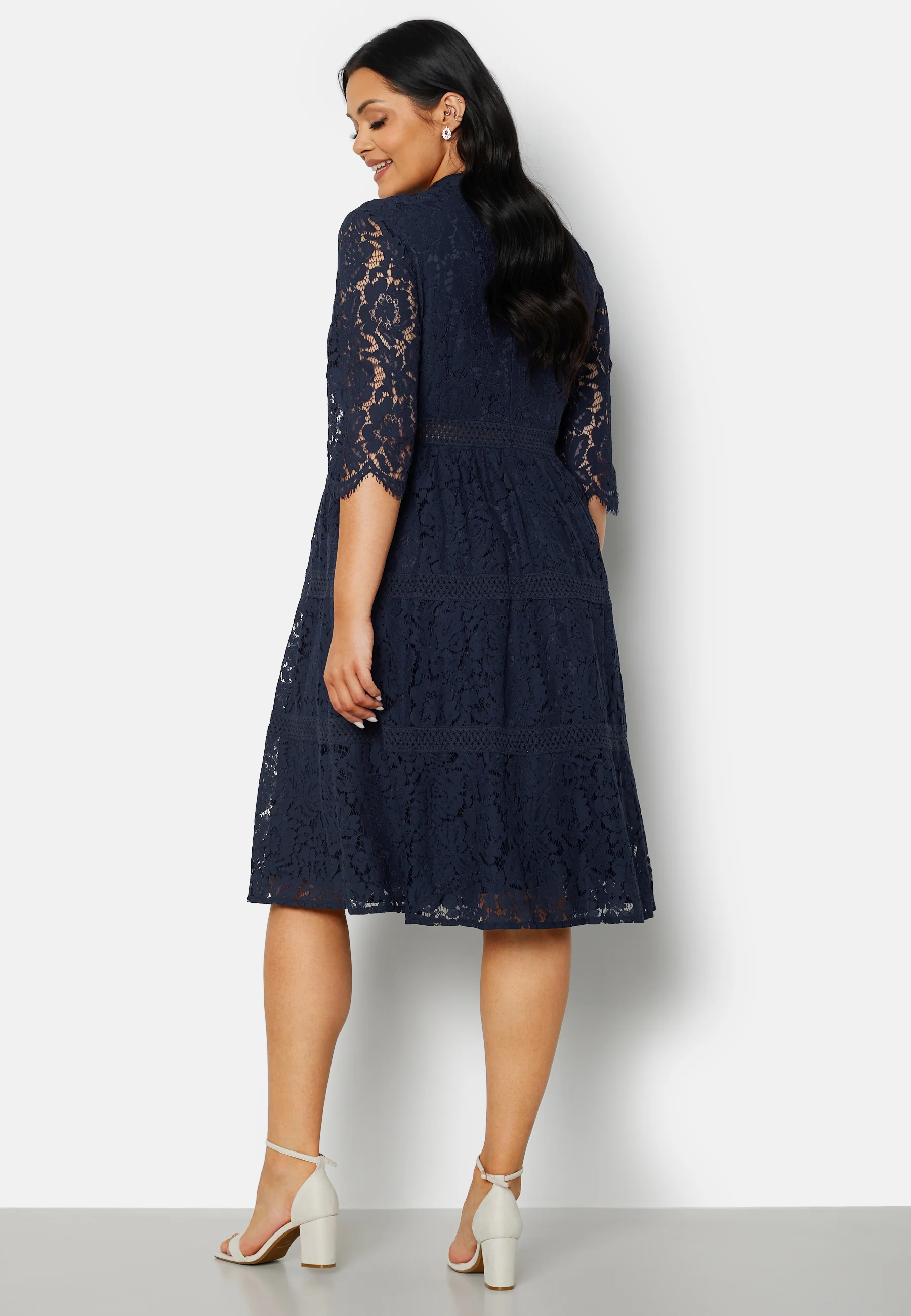 High Neck Lace Dress - Image 7