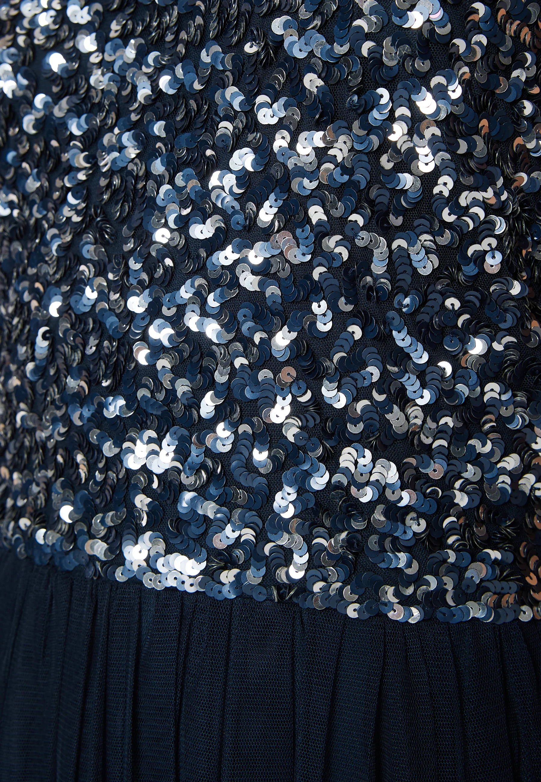 High Neck Sequin Midi Dress - Image 5