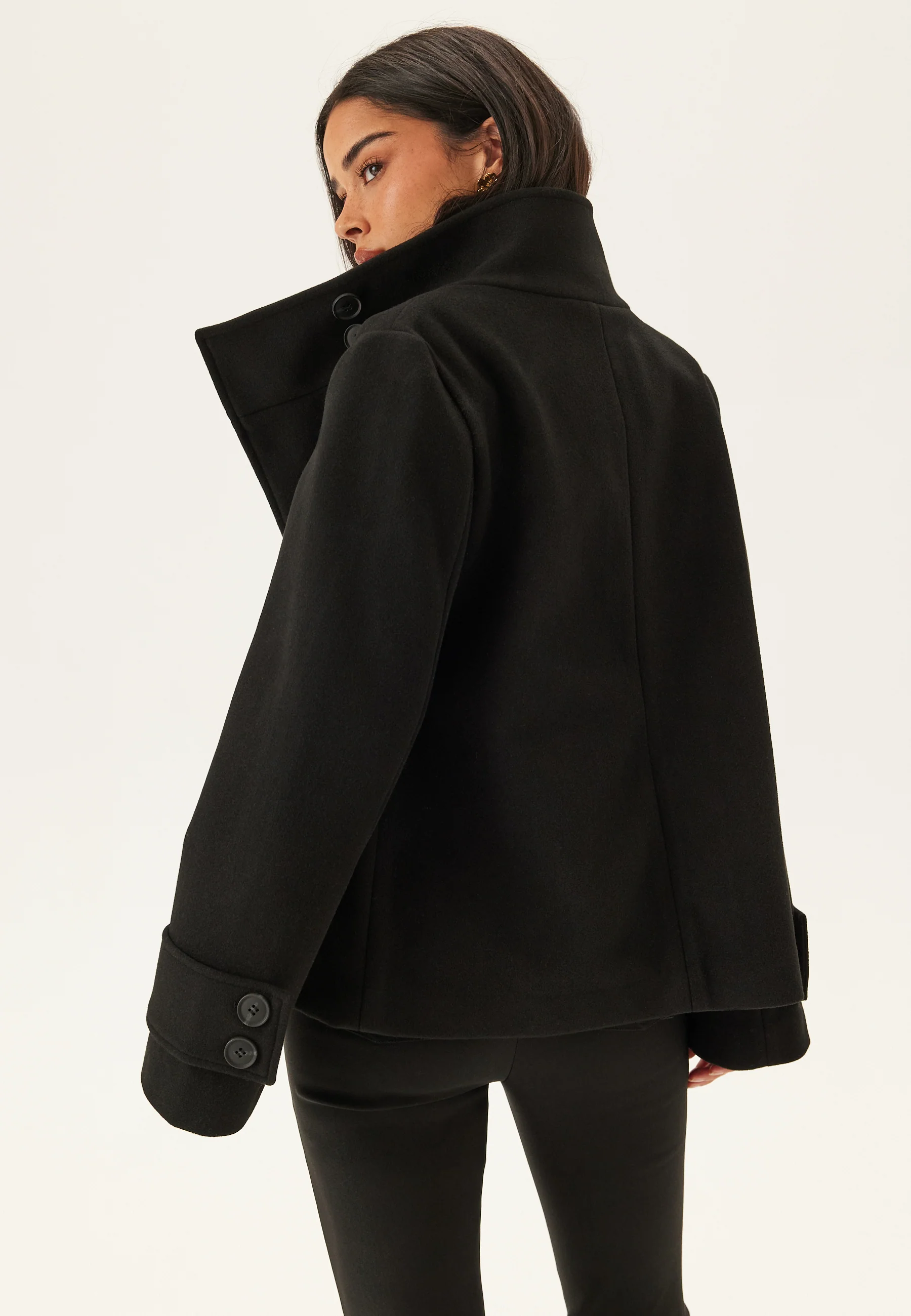High Neck Short Coat - Image 2