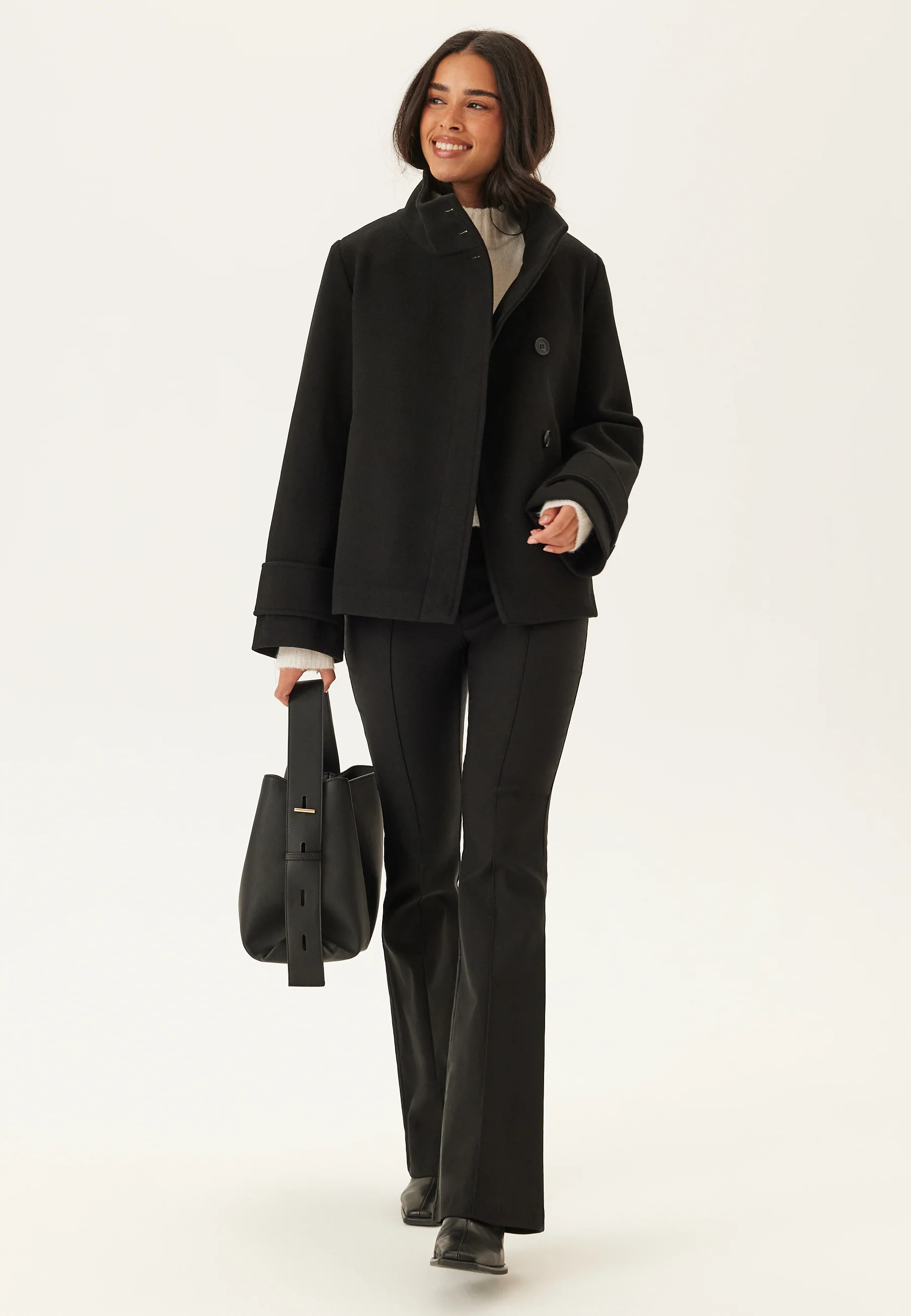 High Neck Short Coat - Image 3
