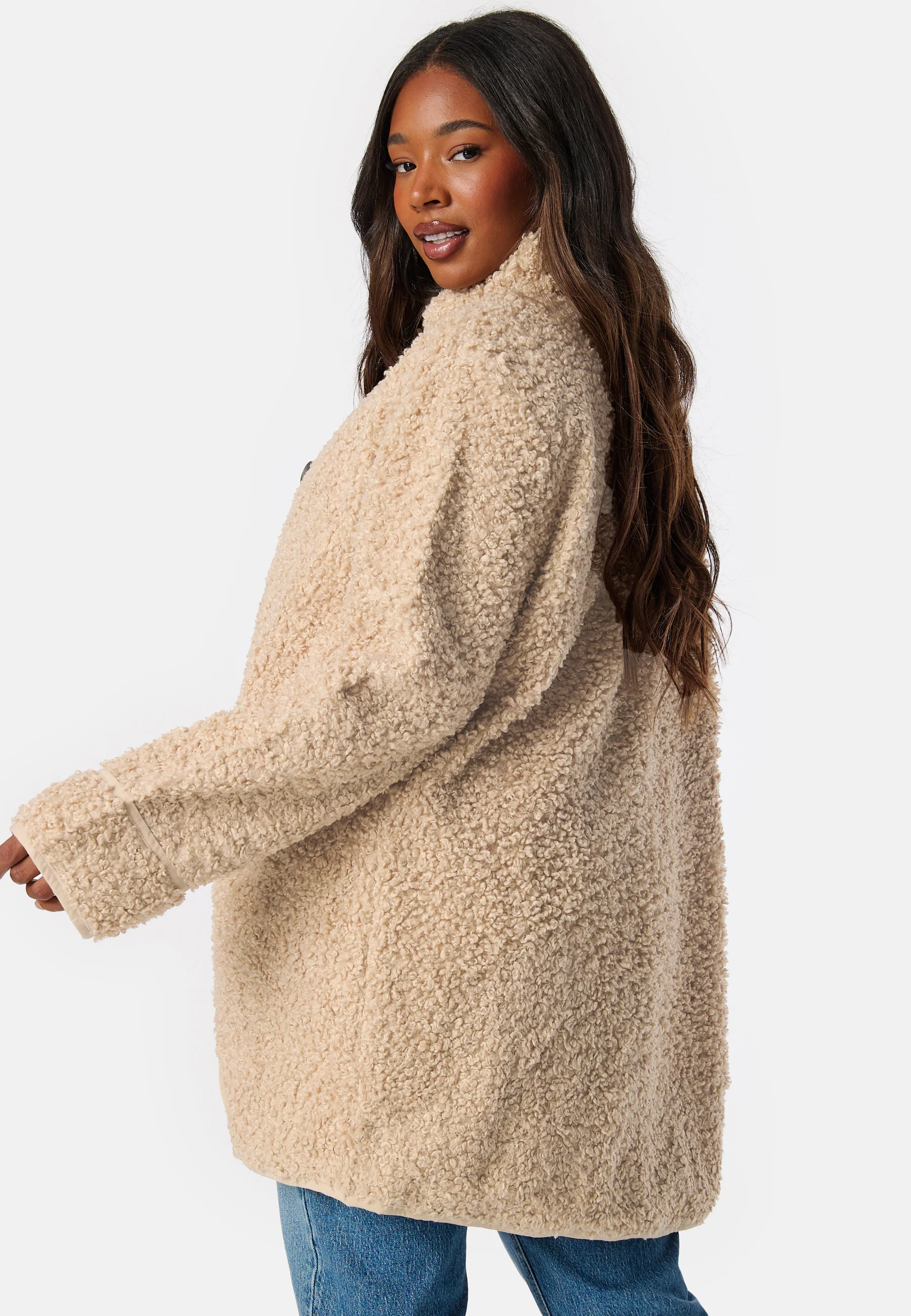 High Neck Teddy Jacket - Image 7