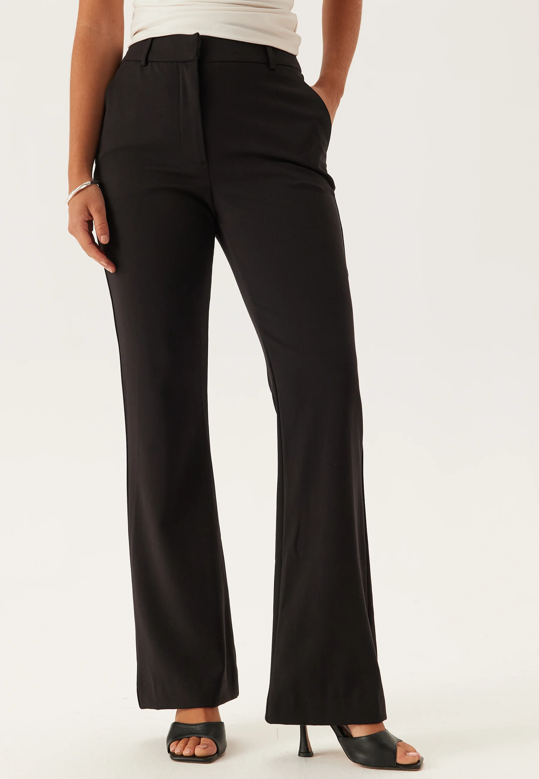 High Waist Flared Suit Trousers - Image 3