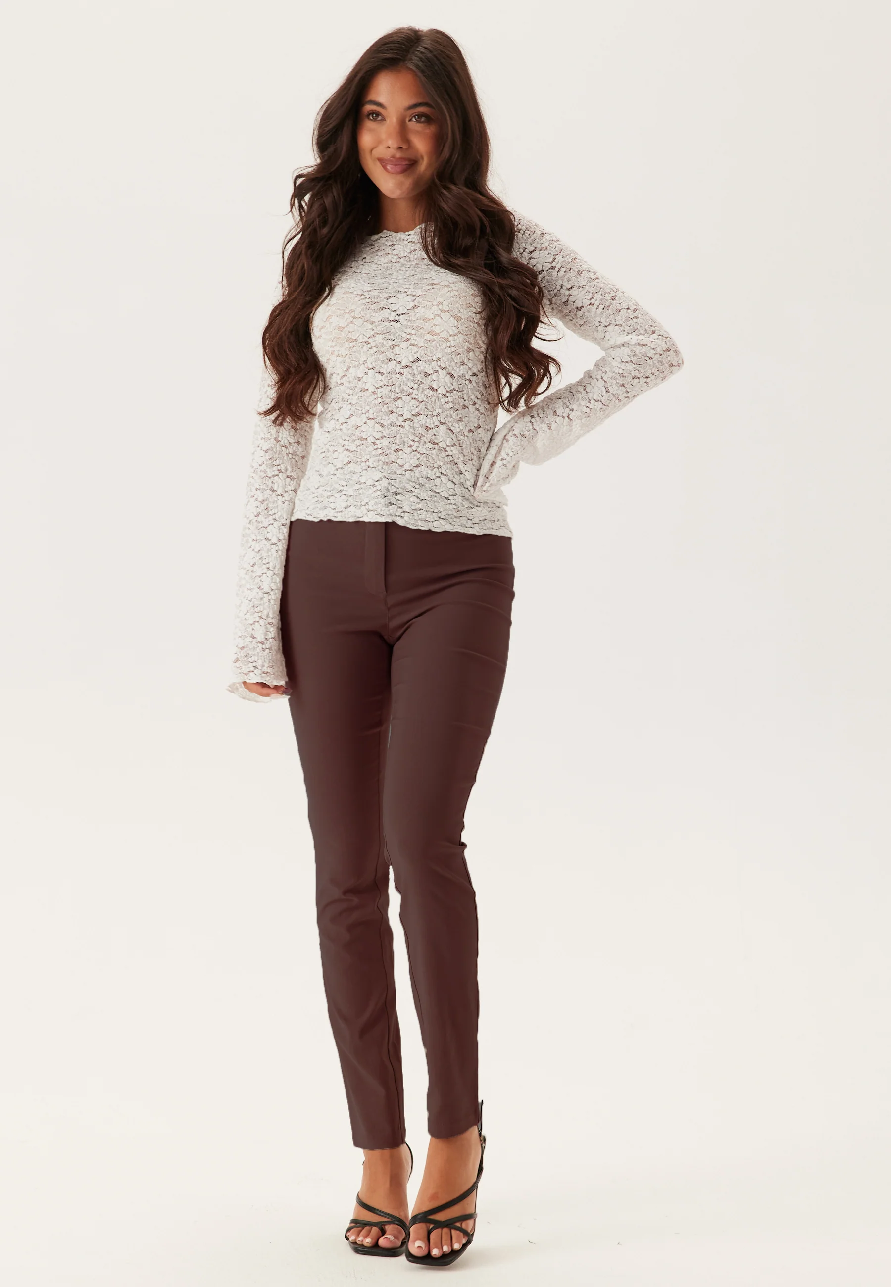 High Waist Stretchy Trousers - Image 4