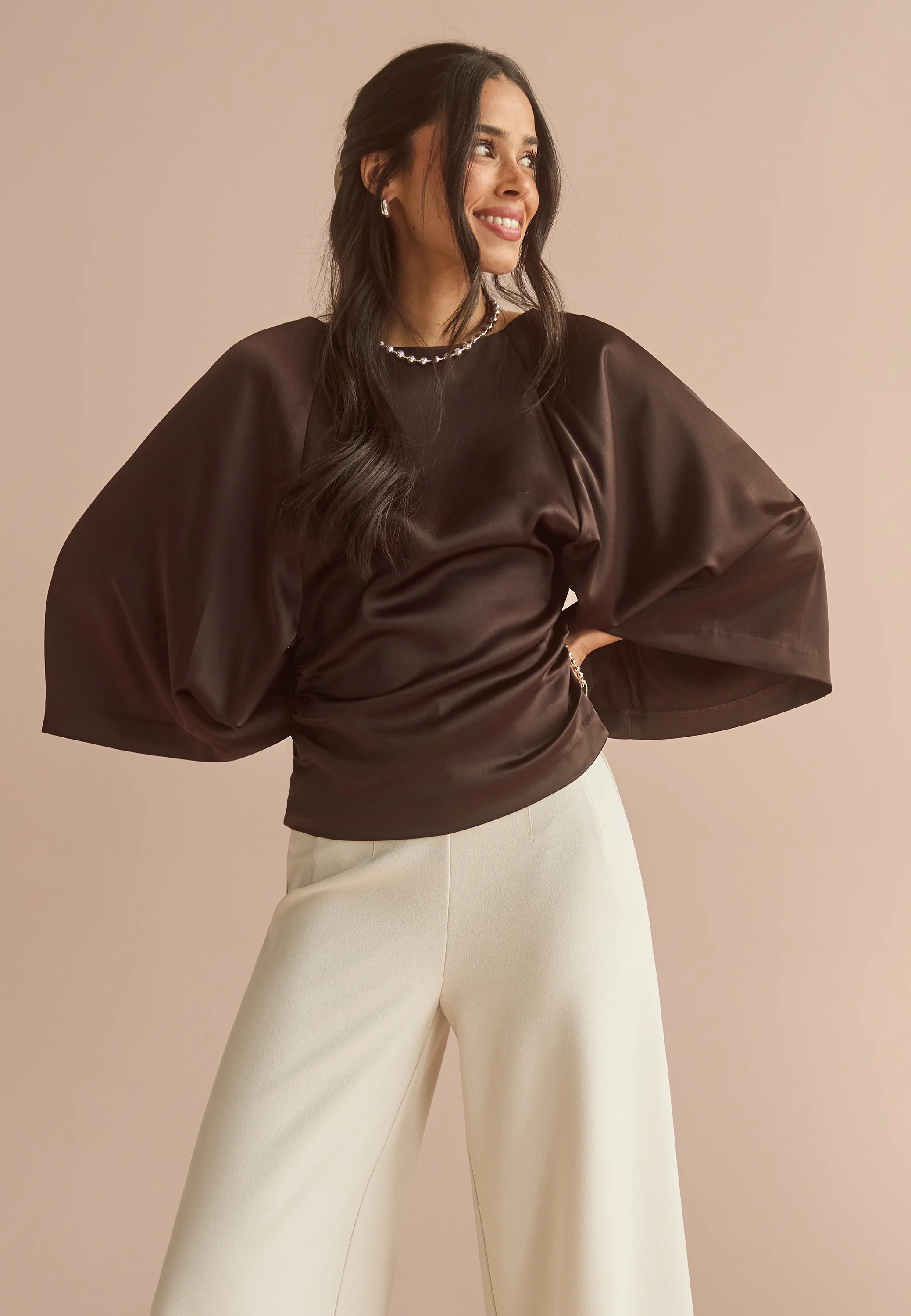 High Wide Cropped Trousers - Image 2
