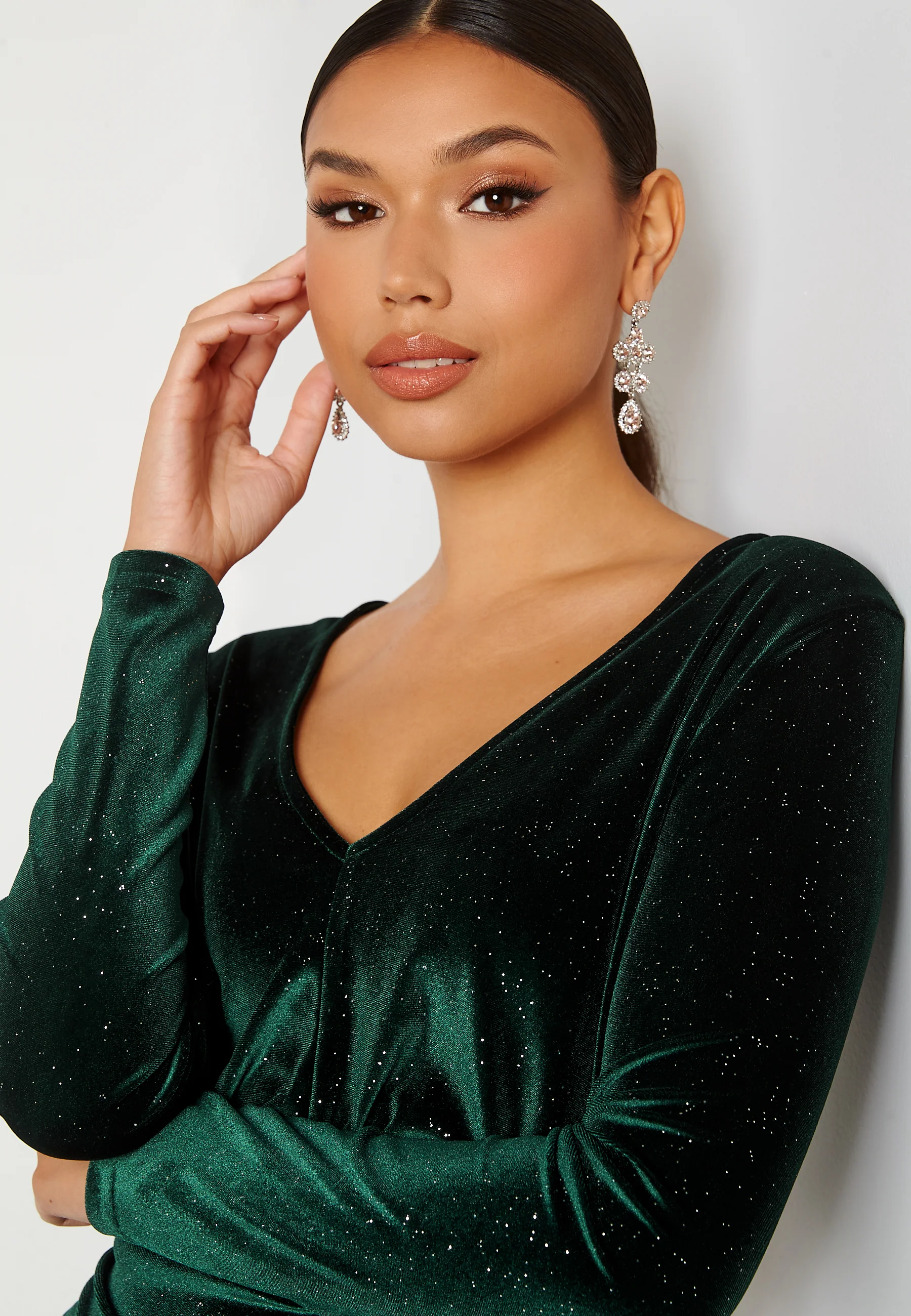 Hillie sparkling velvet dress - Image 5