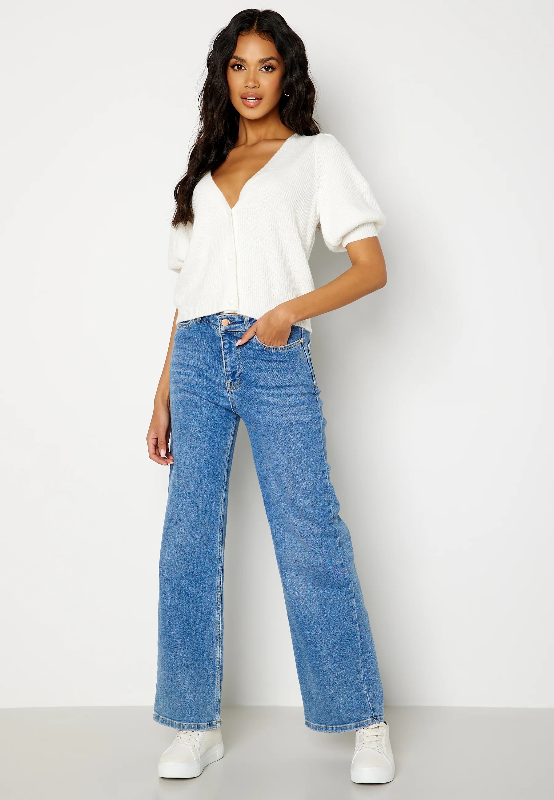 Hisa 2/4 Sleeve Knit Cardigan - Image 2