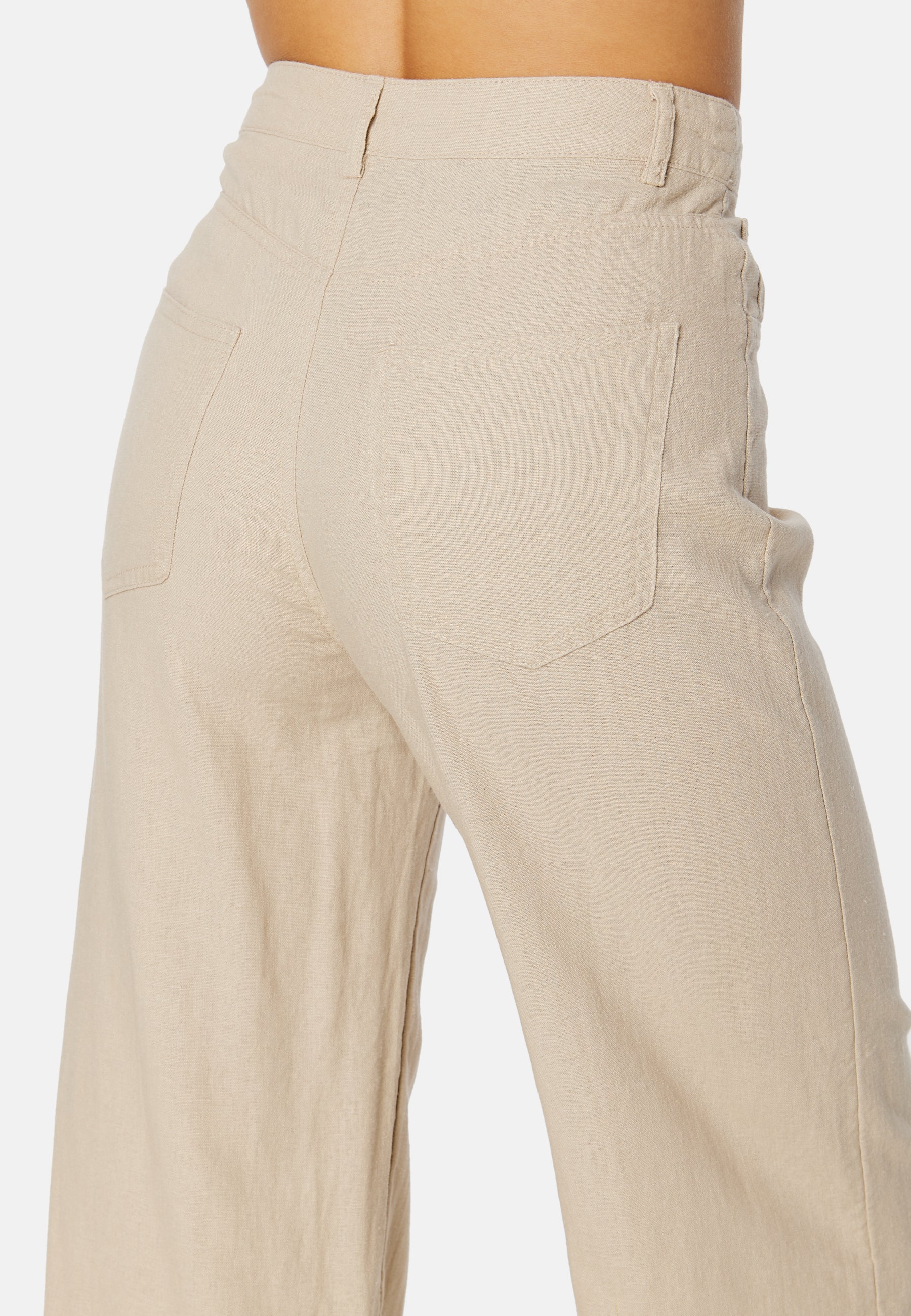 Hope-Caro HW Wide Linen Blend Pant - Image 6