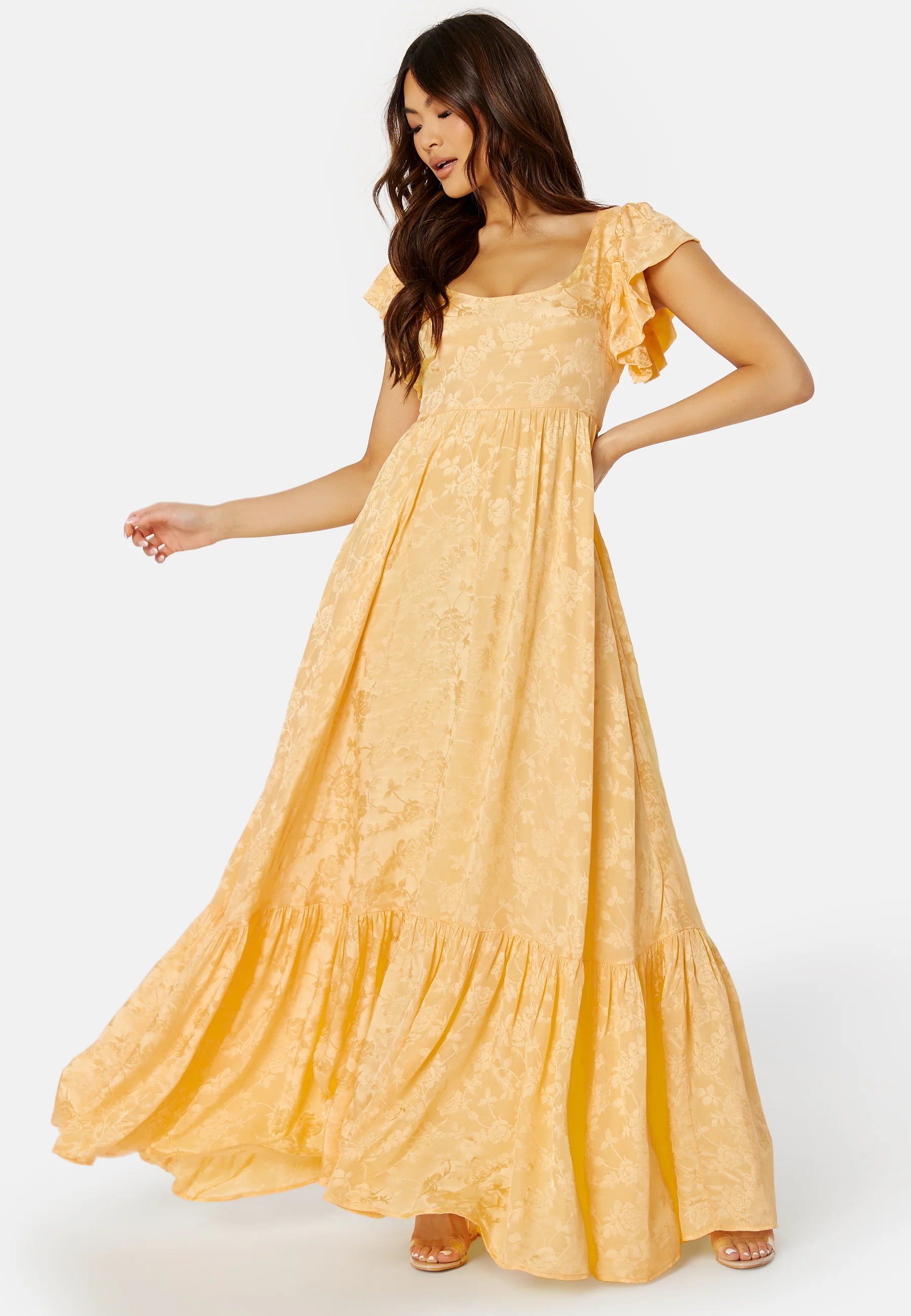 Jacquard Open Back Dress