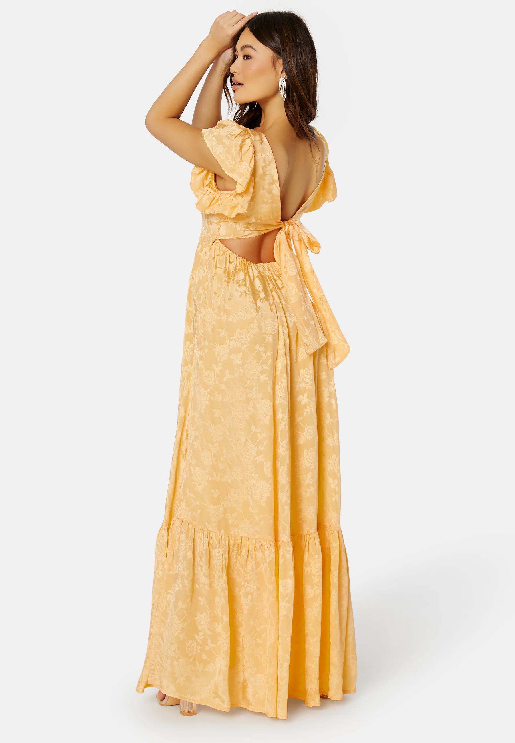 Jacquard Open Back Dress - Image 2