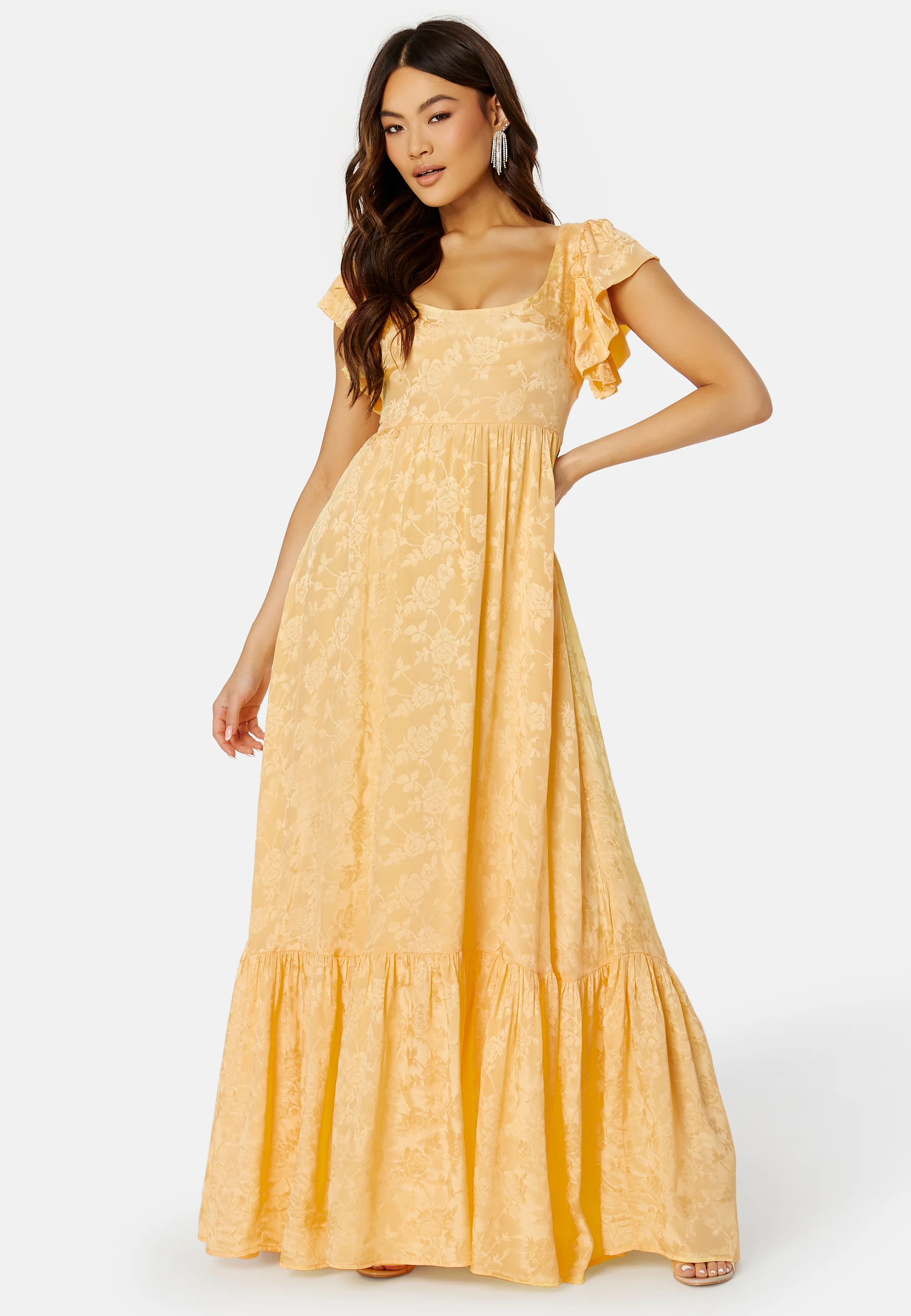 Jacquard Open Back Dress - Image 3