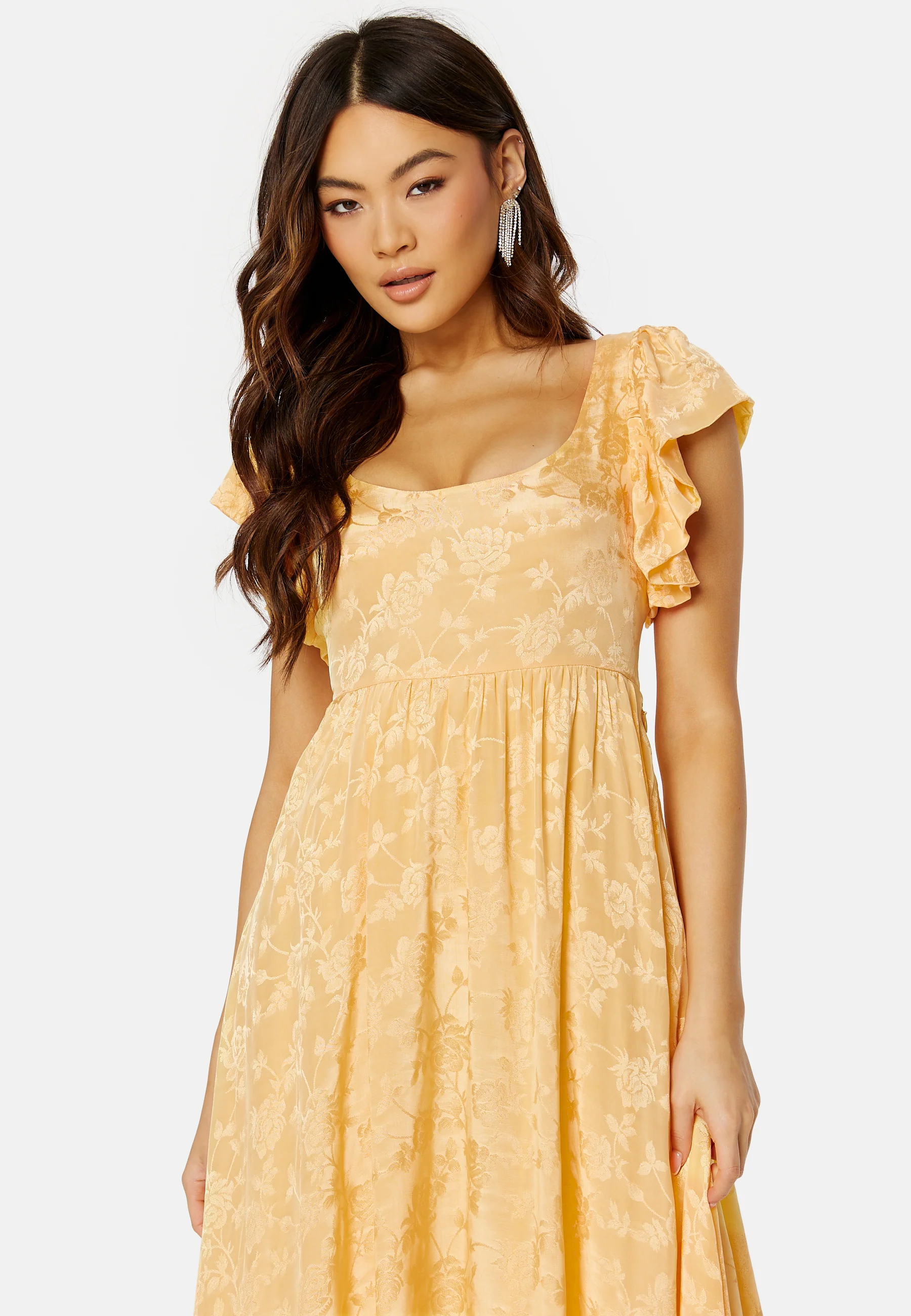 Jacquard Open Back Dress - Image 4