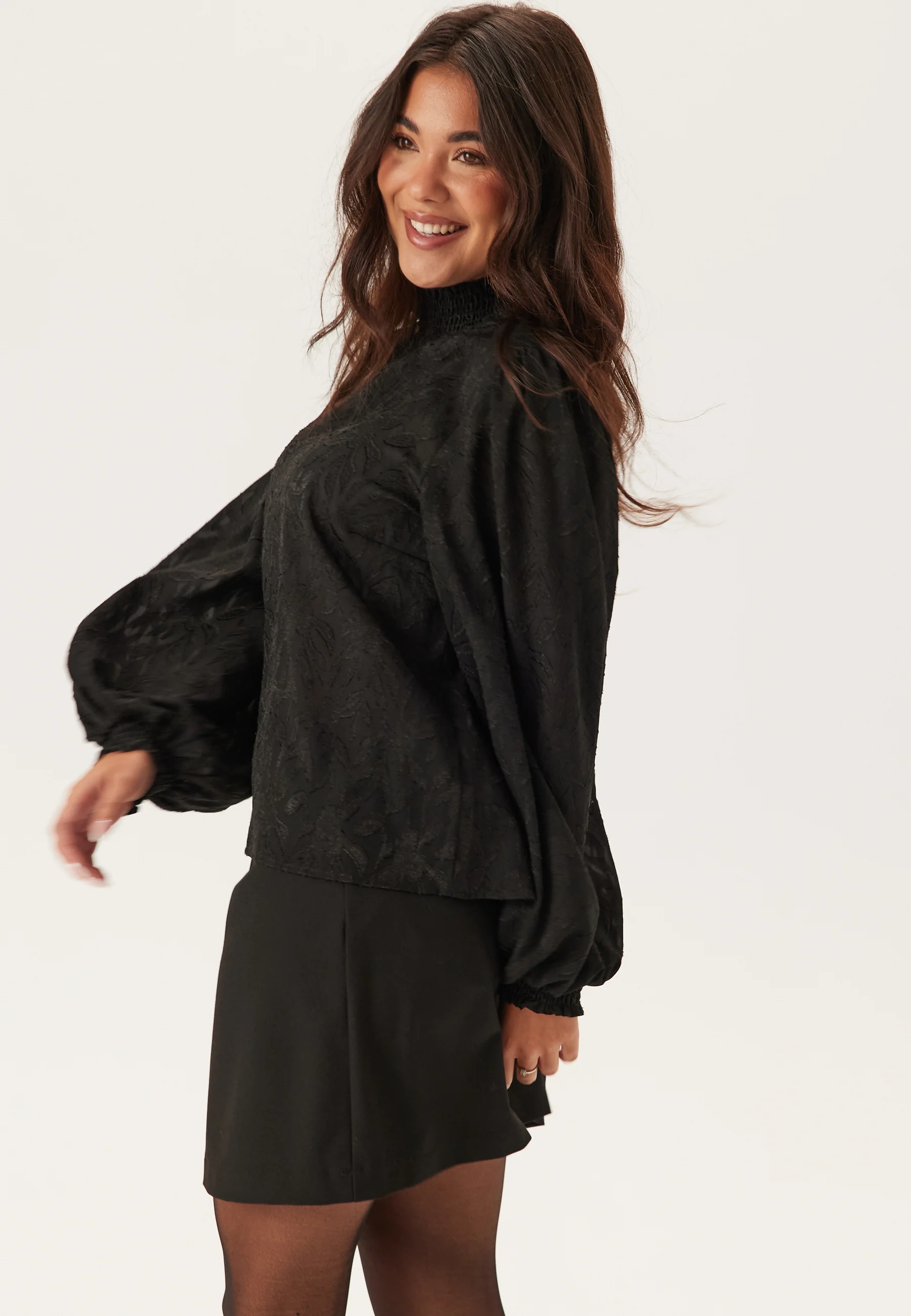 Jacquard Smock Blouse - Image 6