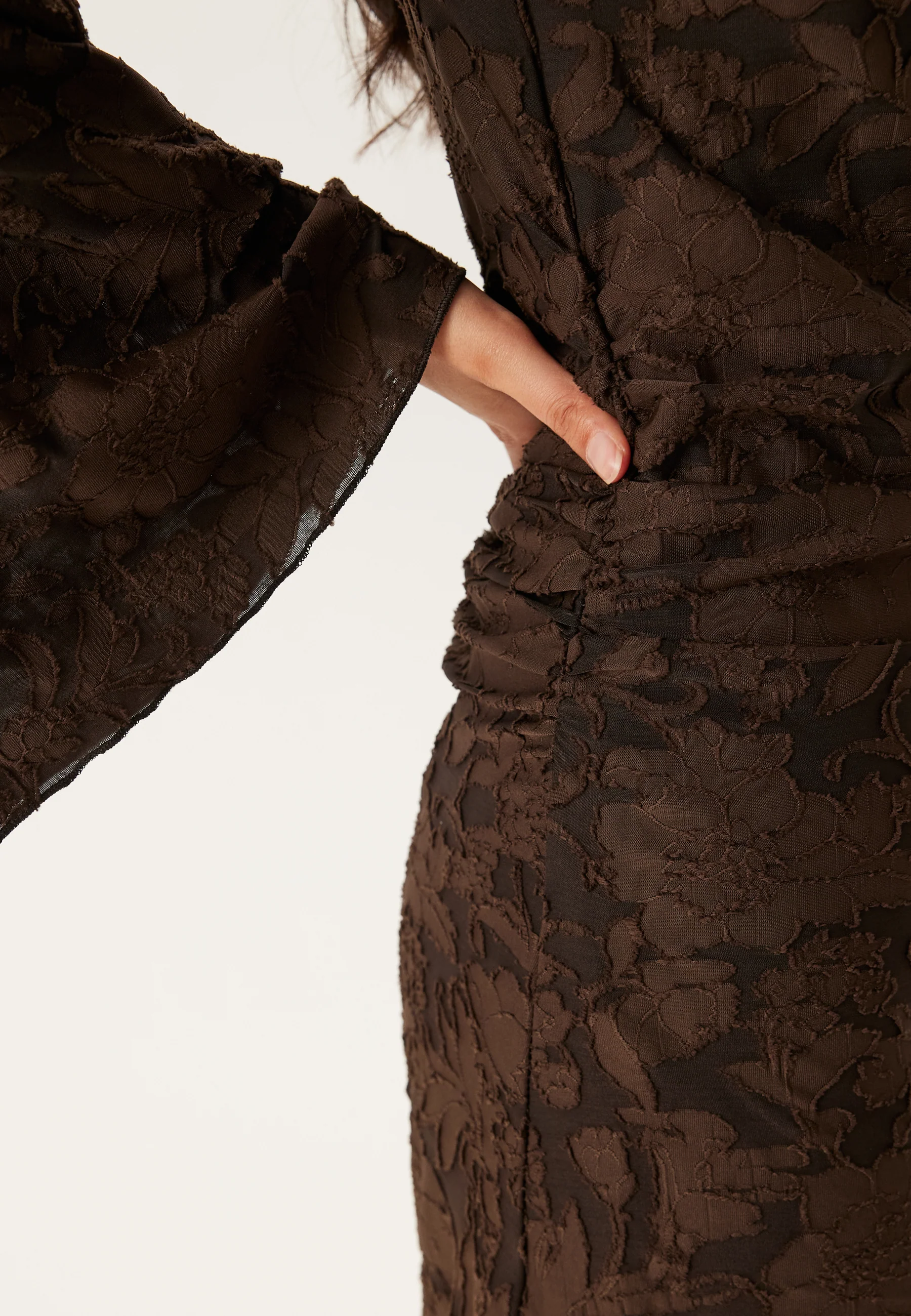 Jacquard Stretch Short Dress - Image 5