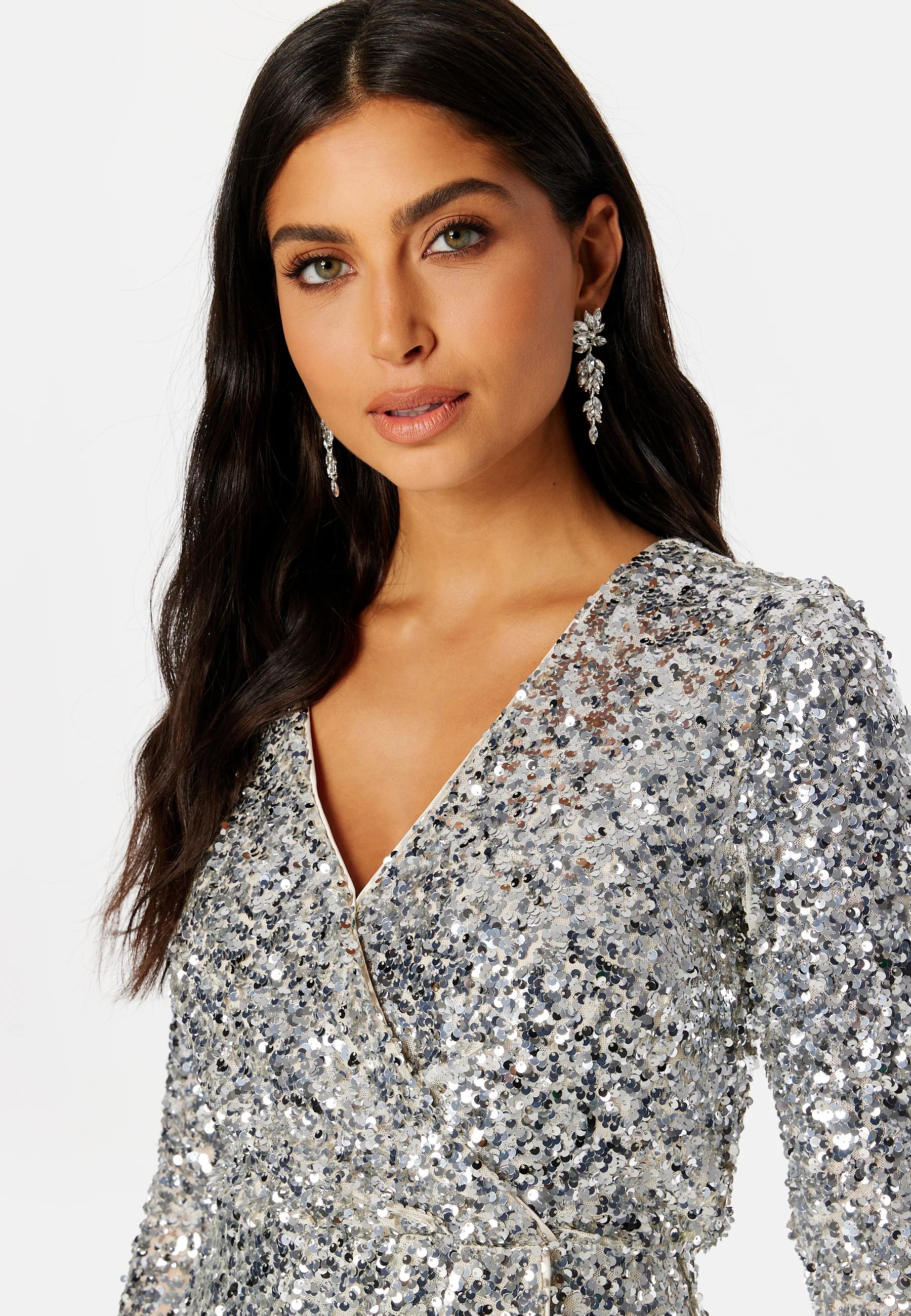 Jagger Sequin Ruched Mini Dress - Image 4