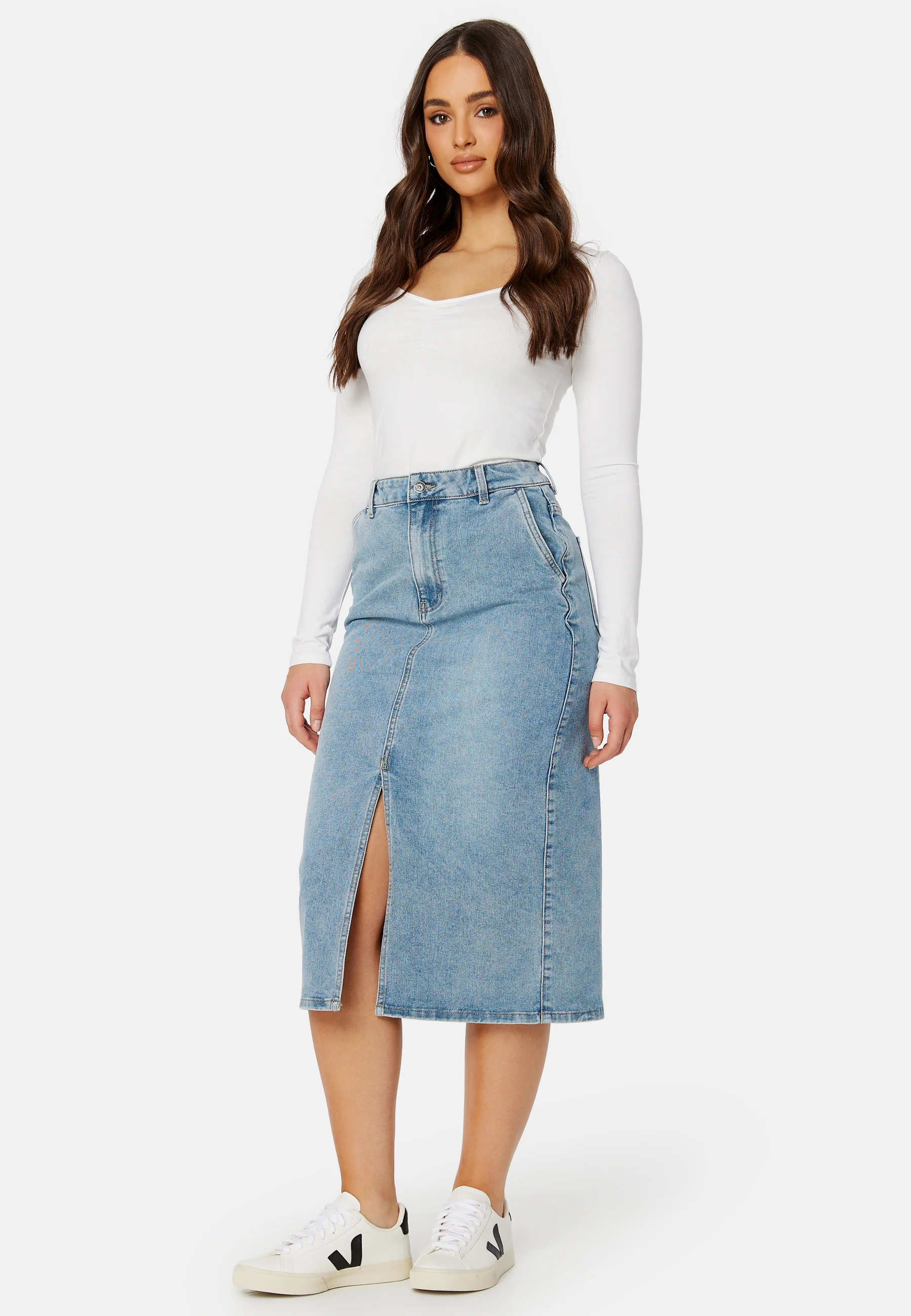 Jalour HW Denim Skirt - Image 2