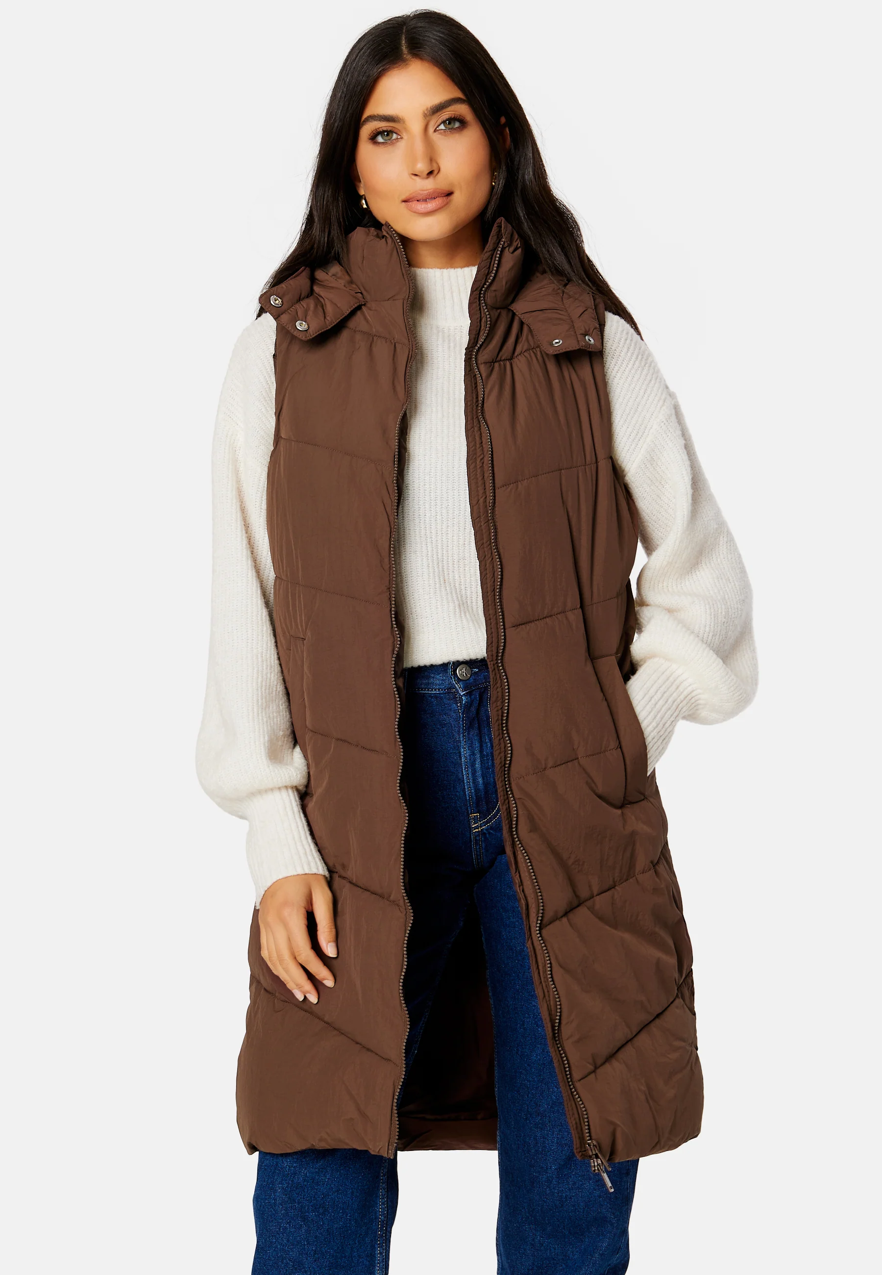 Jamilla Long Puffer Vest - Image 2