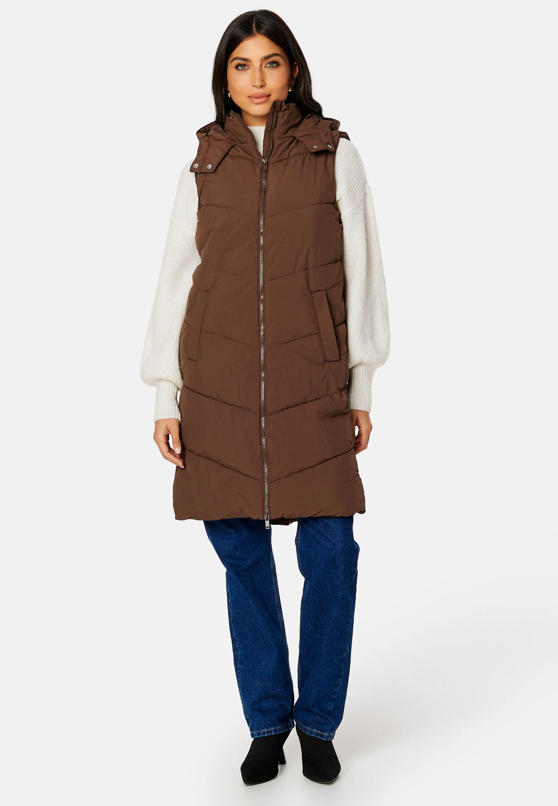 Jamilla Long Puffer Vest - Image 3