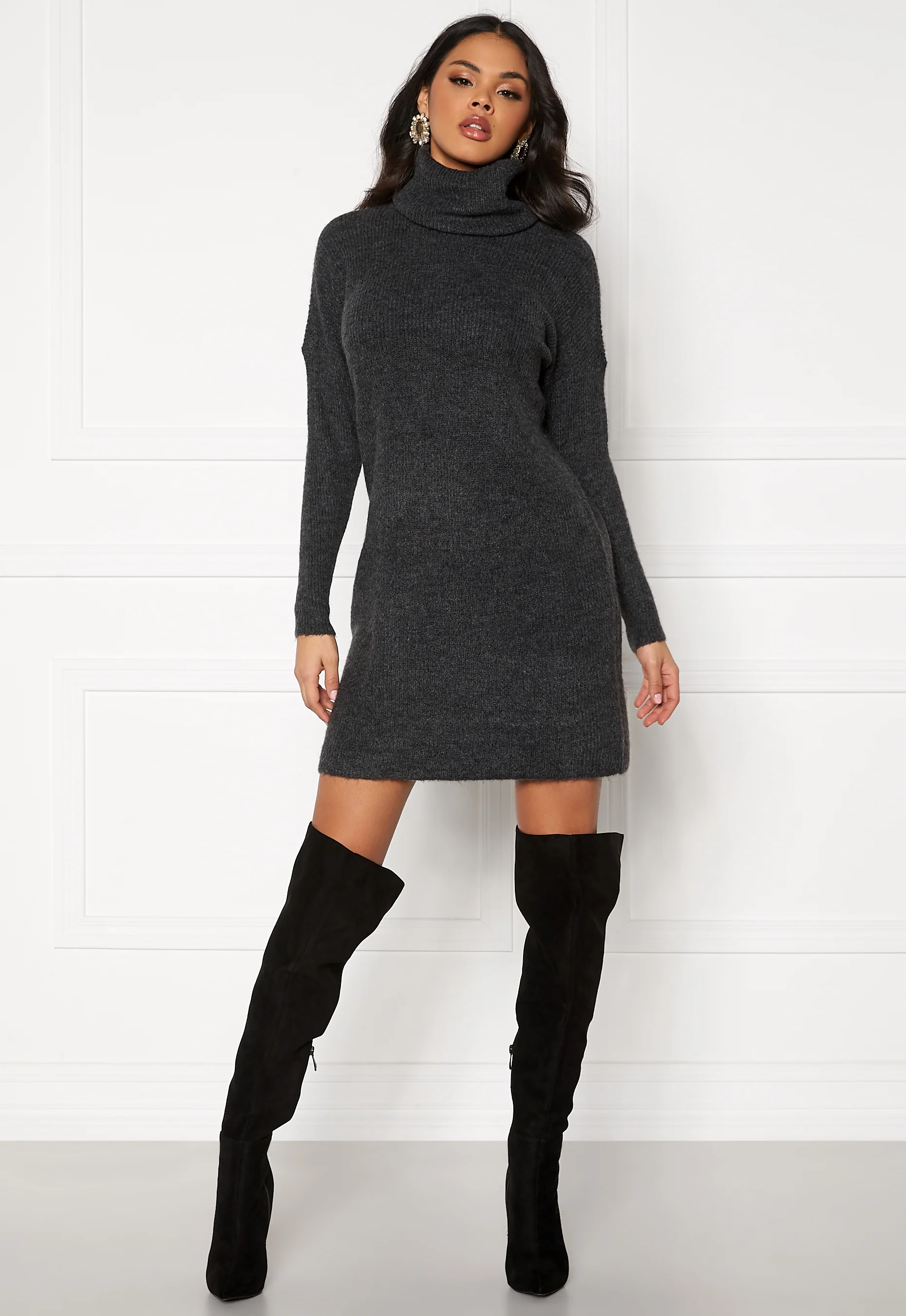 Jana L/S Cowlnck Dress - Image 2