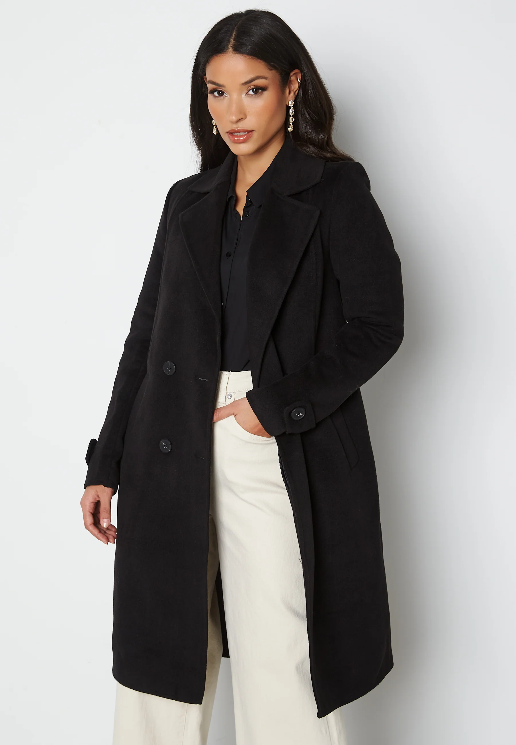 Jane Felled Wrap Coat