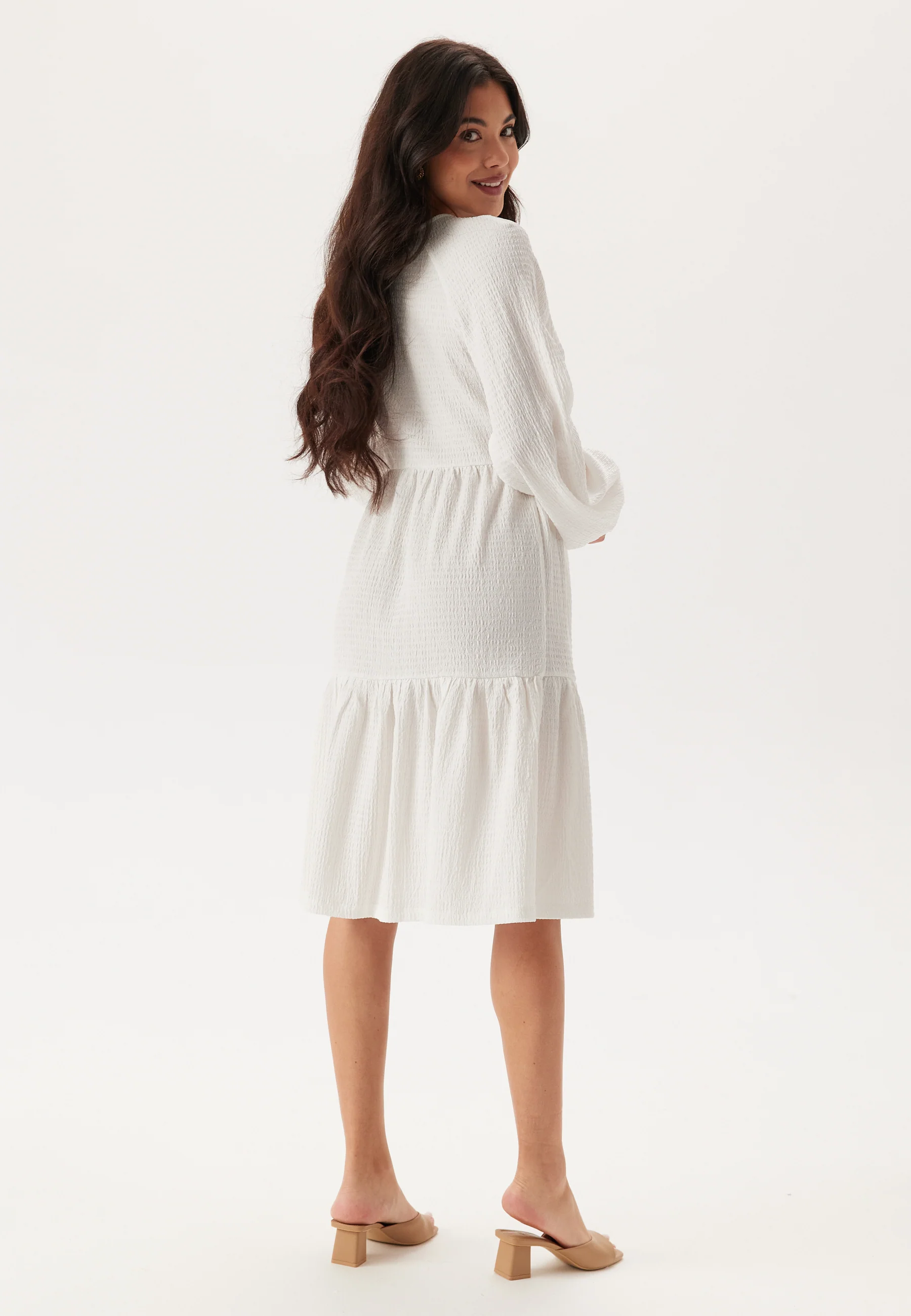 Jersey Structure Wrap Dress - Image 3