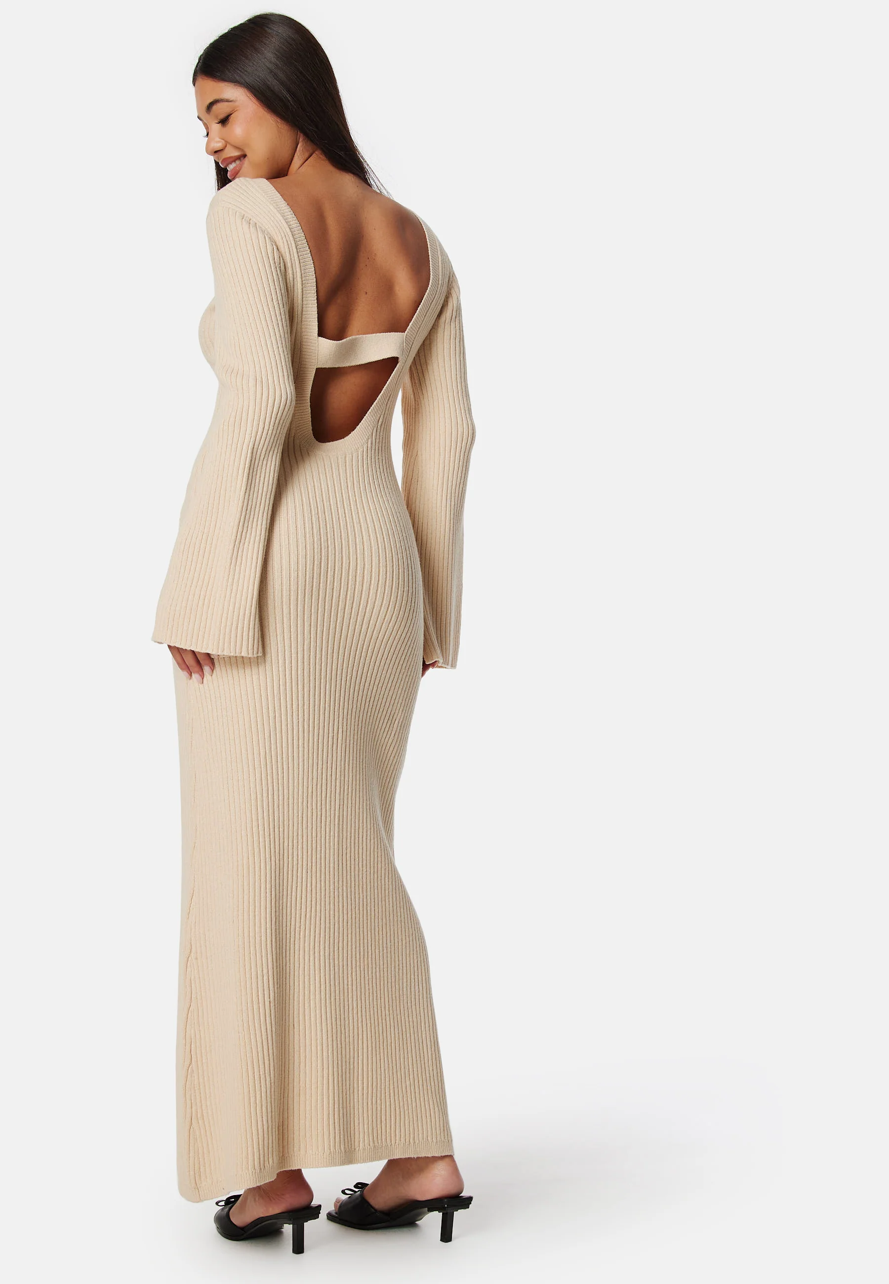 Josefin Deep Back Maxi Knit Dress - Image 2