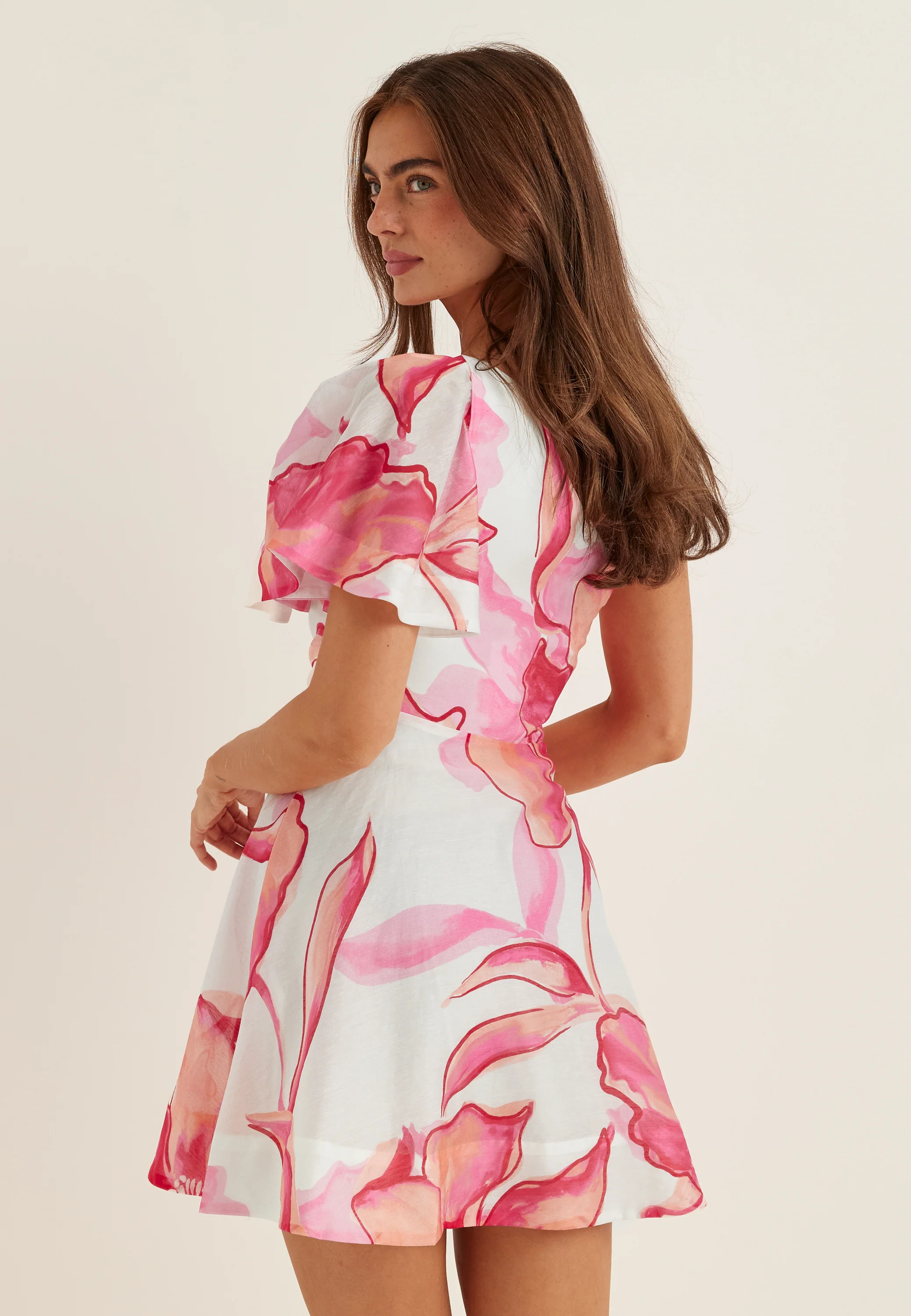 Josephina Flouncy Mini Dress - Image 3