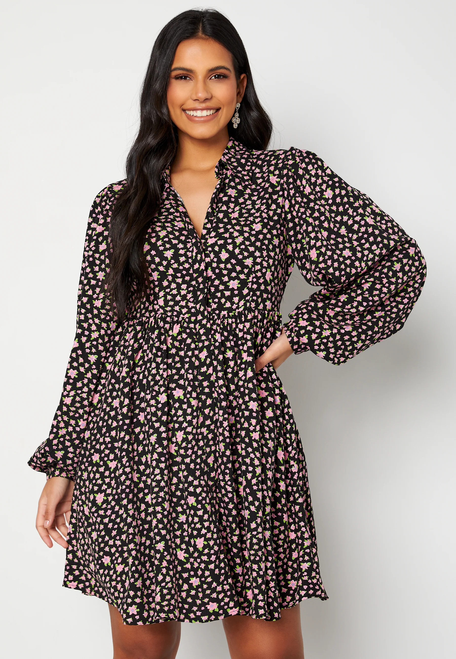 Judita LS Short Shirt Dress - Image 4
