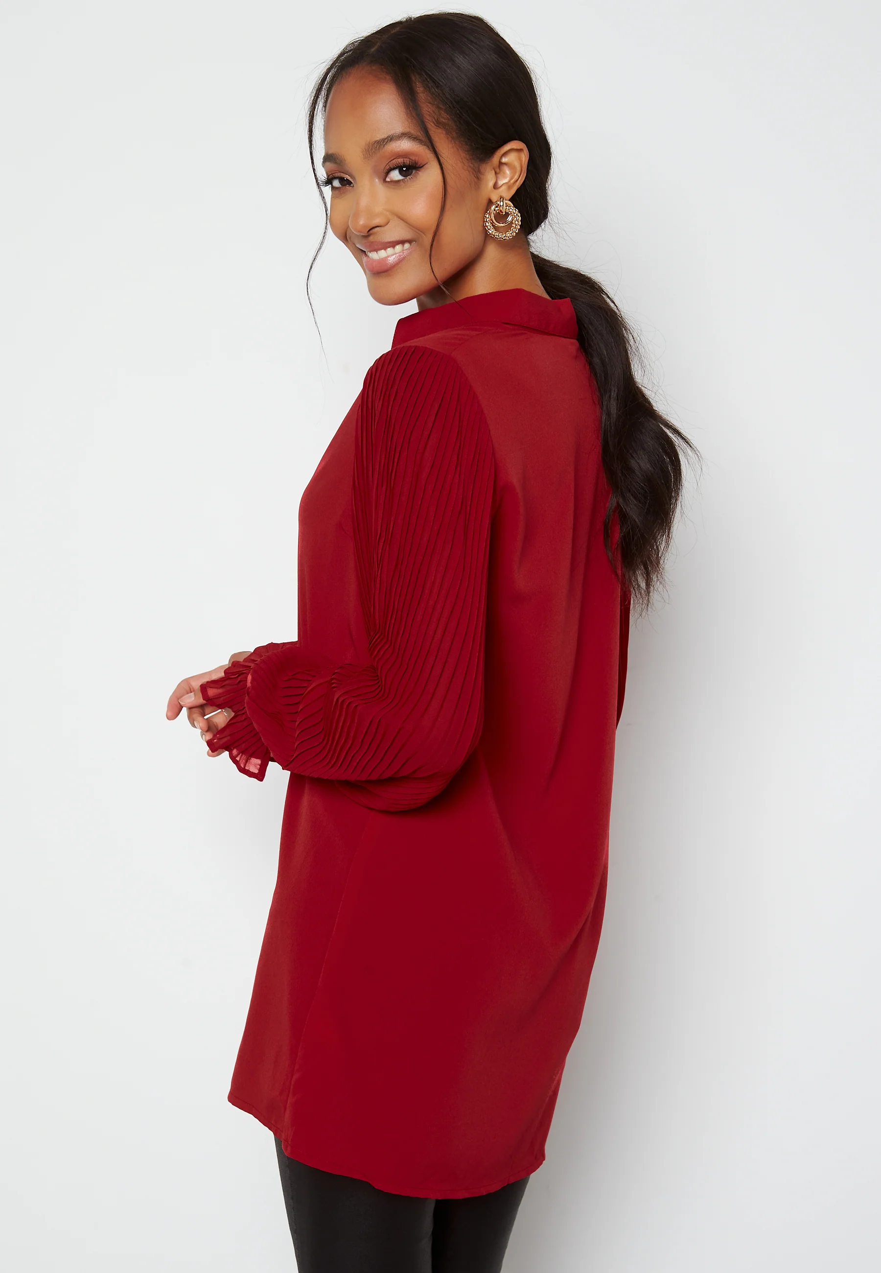 Juliana pleated sleeve tunic - Image 3