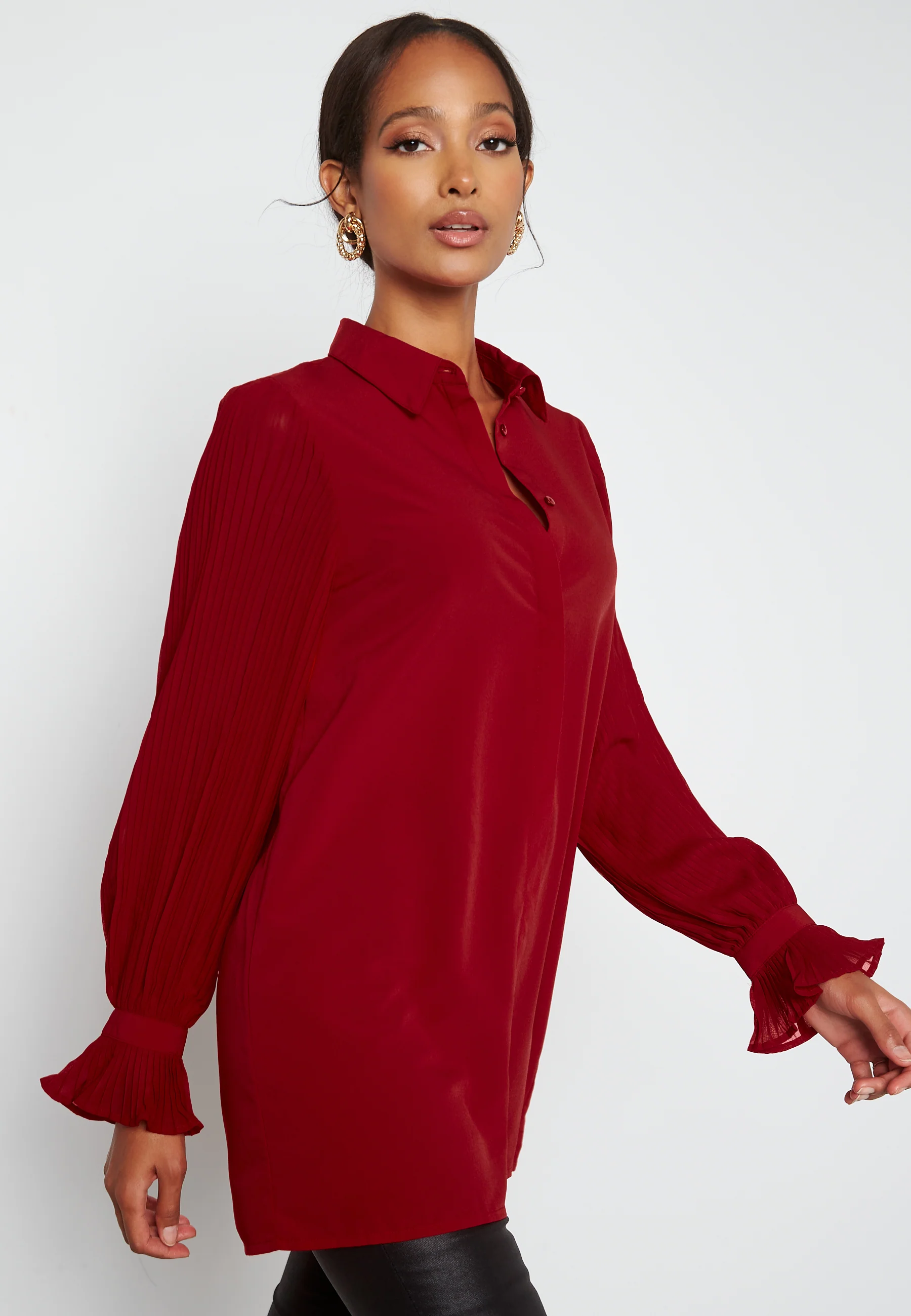 Juliana pleated sleeve tunic - Image 4
