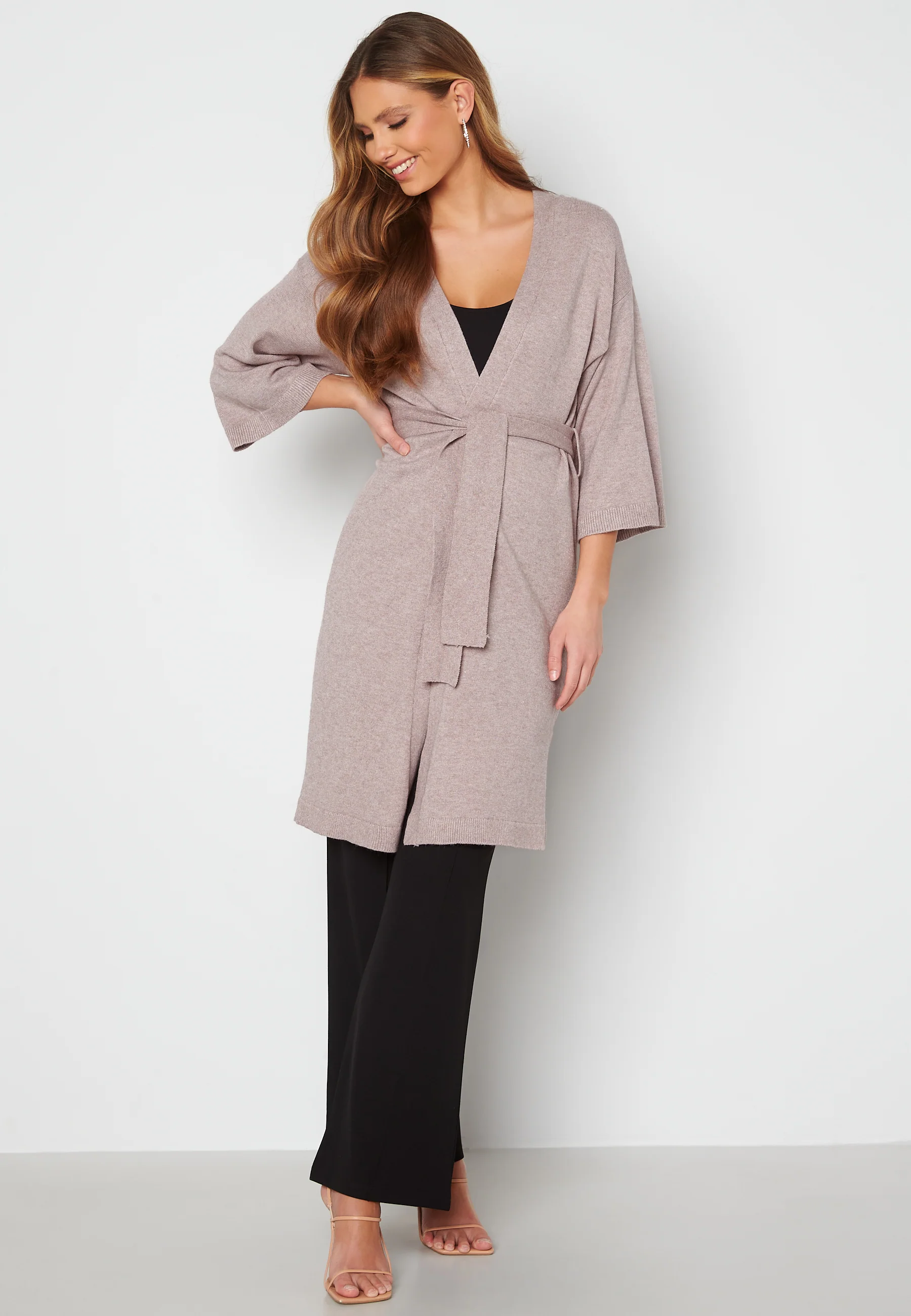 Kamera 3/4 Long Knit Cardigan - Image 2