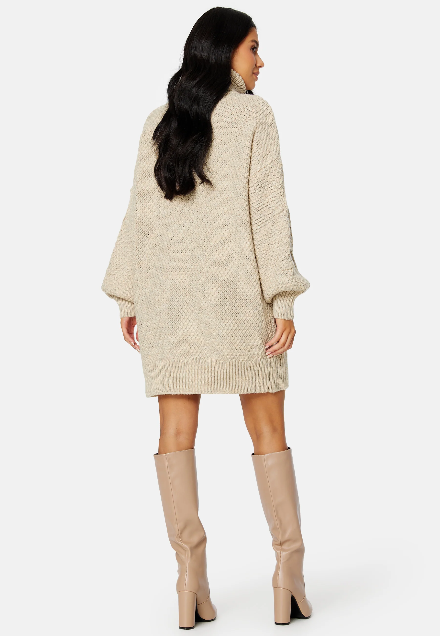 Kamma Cable Rollneck Tunic - Image 2