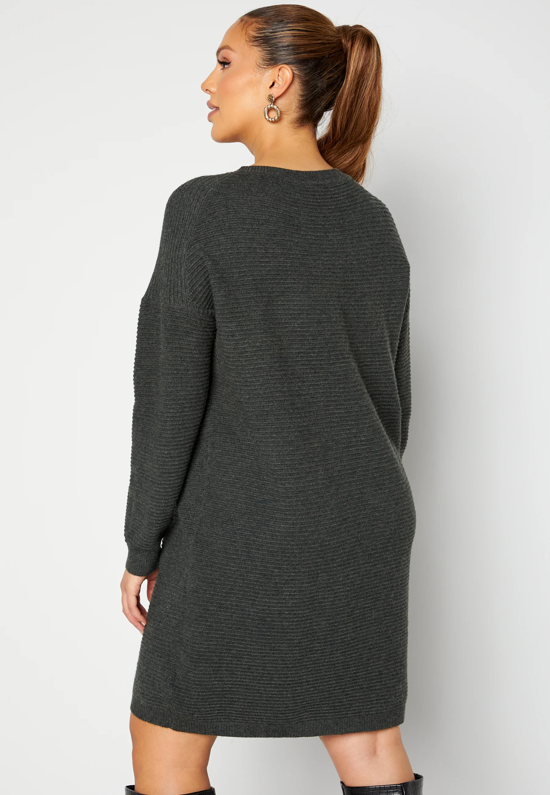Karia L/S Tunic Dress Knit - Image 3