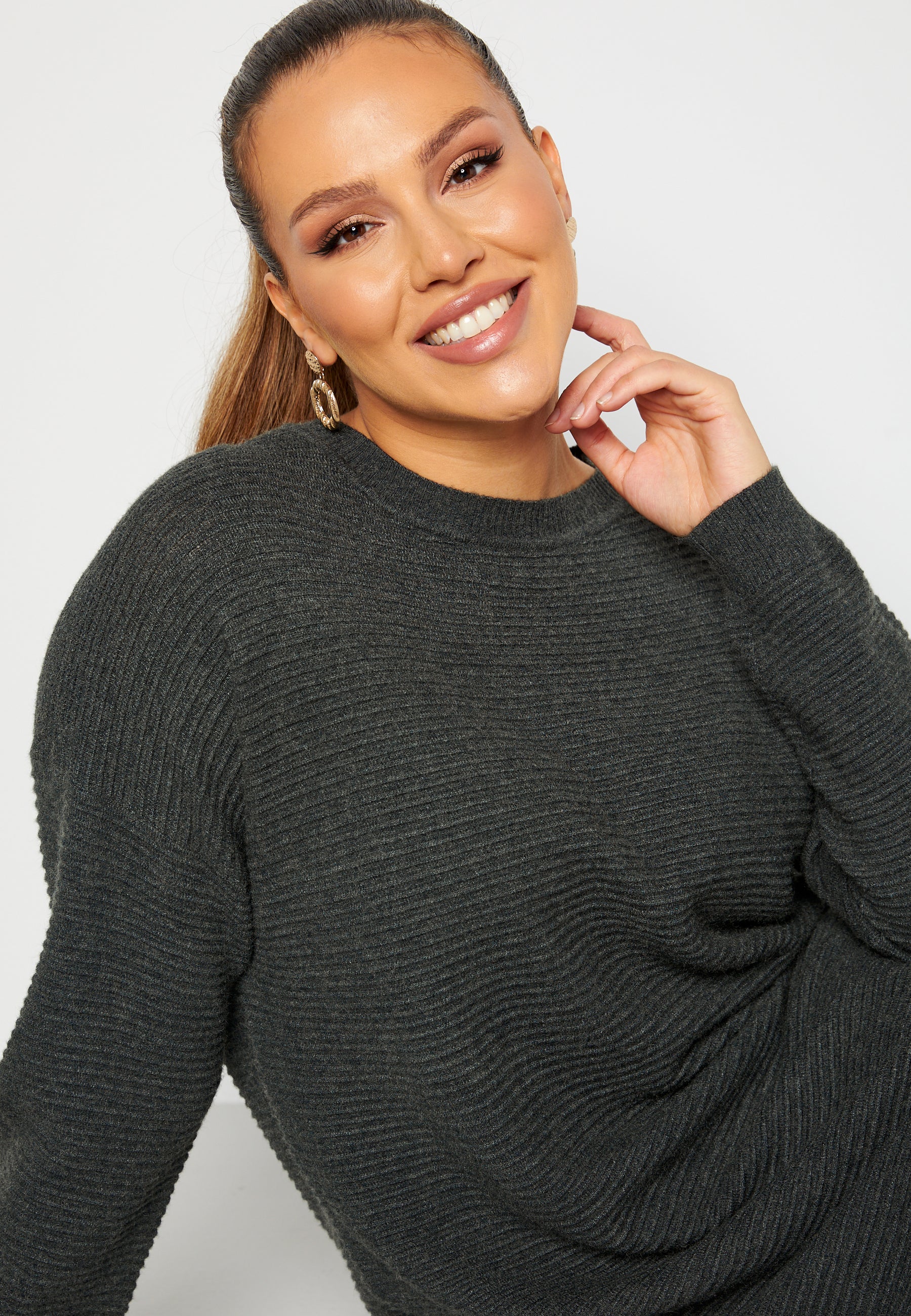 Karia L/S Tunic Dress Knit - Image 4