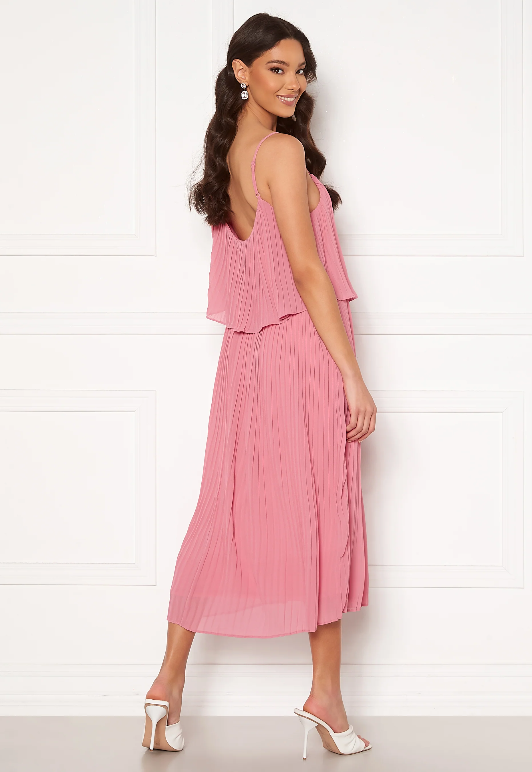 Katelyn S/L Pleated Midi Dress