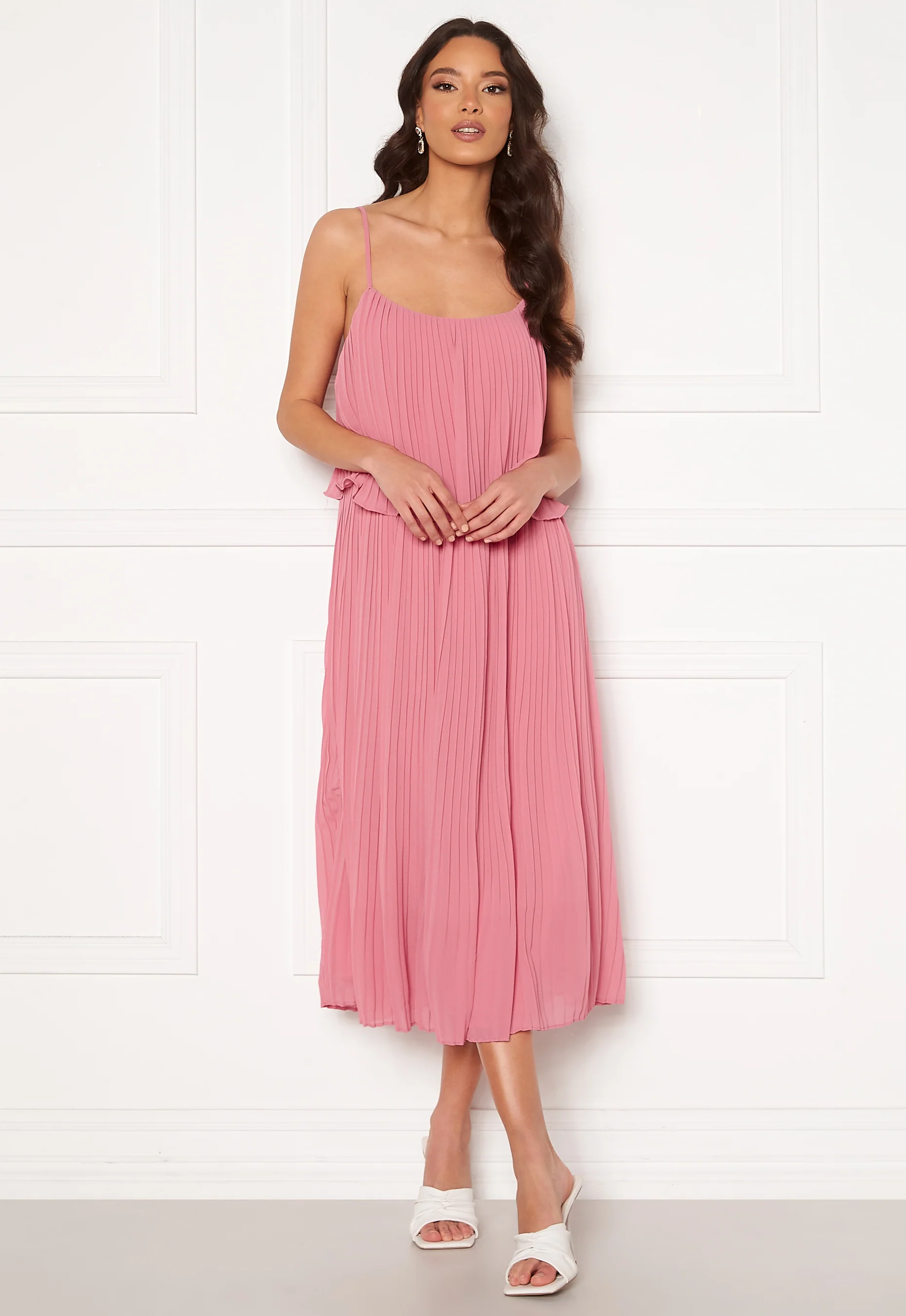 Katelyn S/L Pleated Midi Dress - Image 2