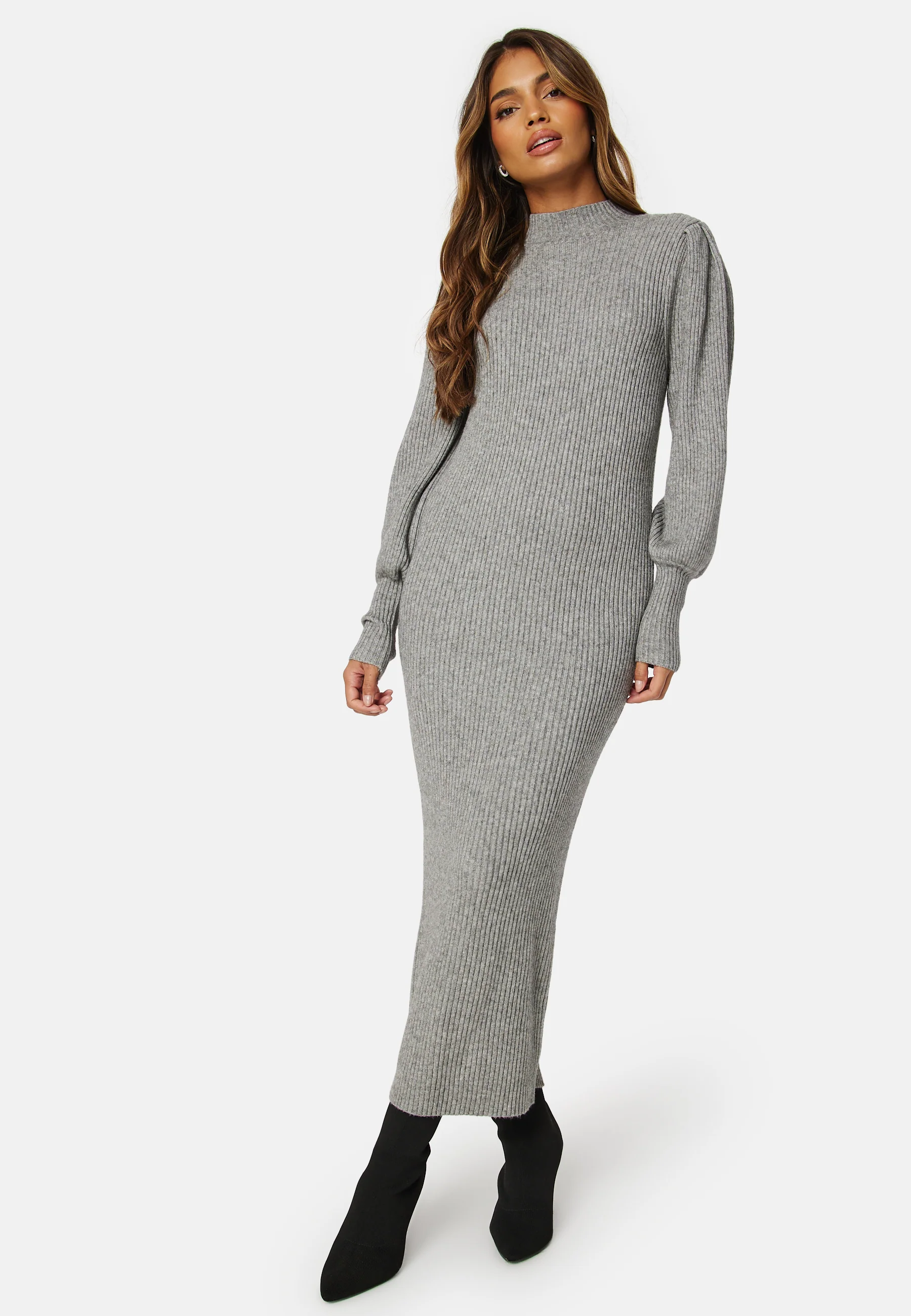 Katia Puff Long Slit Dress - Image 2