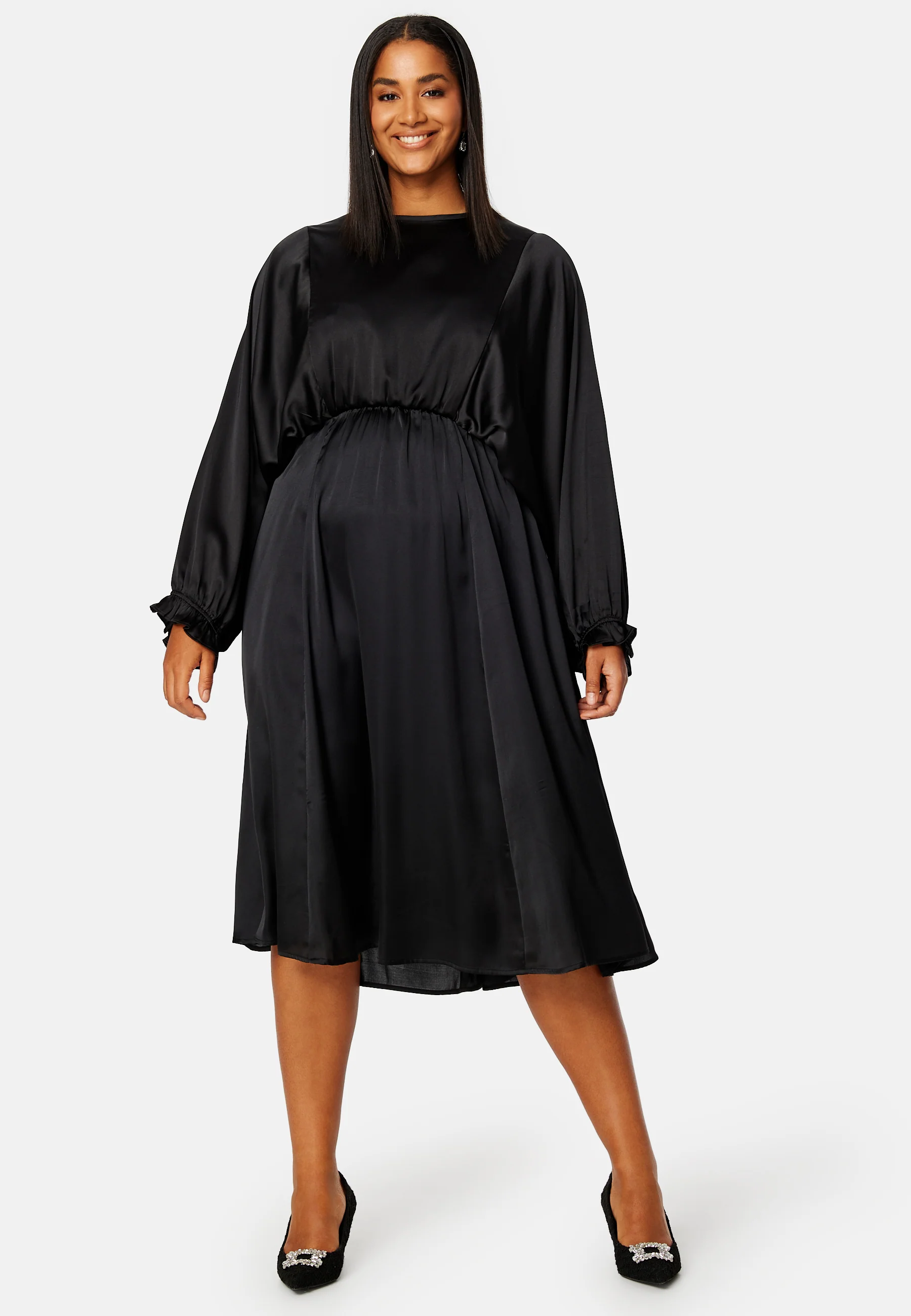 Khrista Satin Dress - Image 5