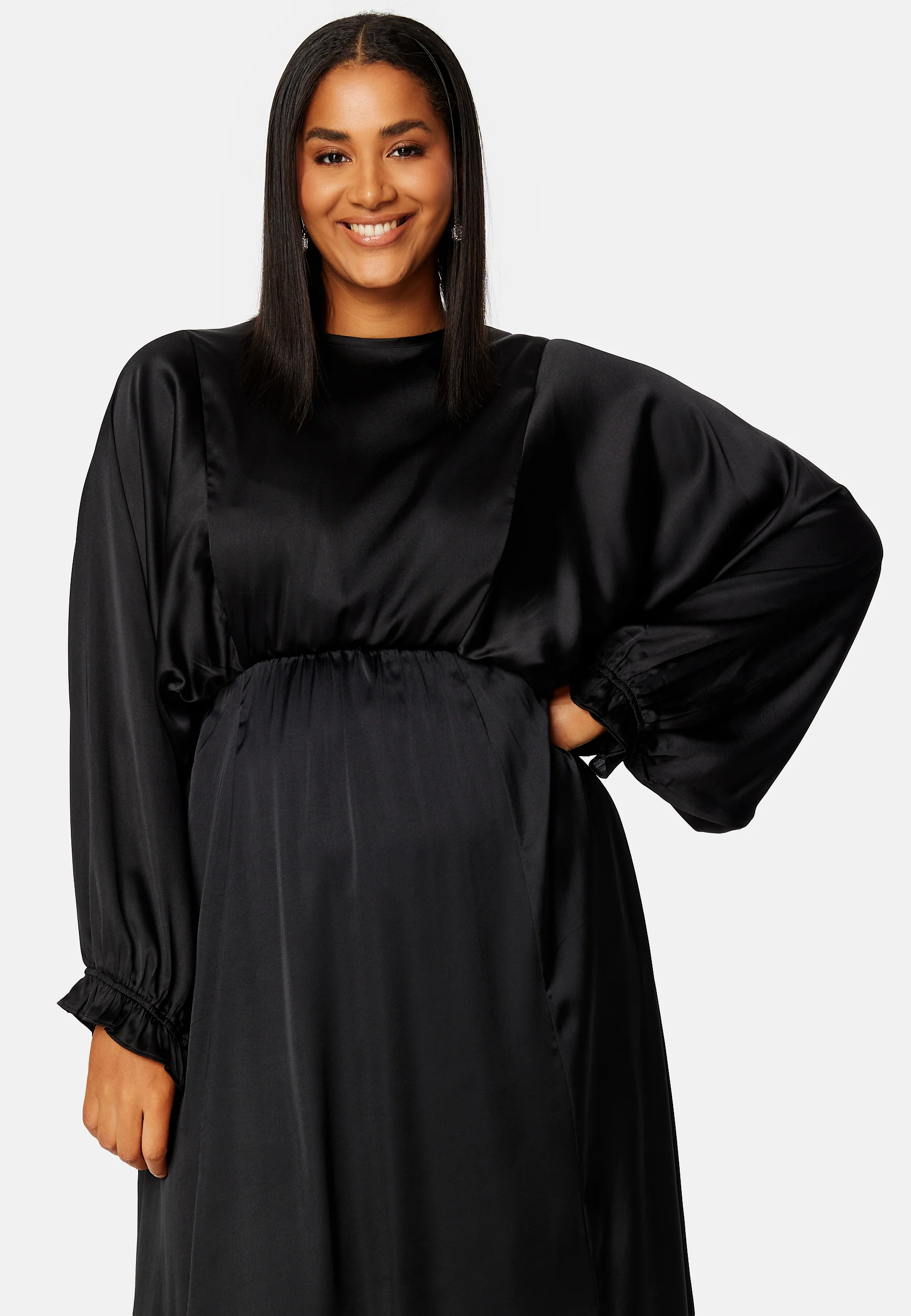 Khrista Satin Dress - Image 7