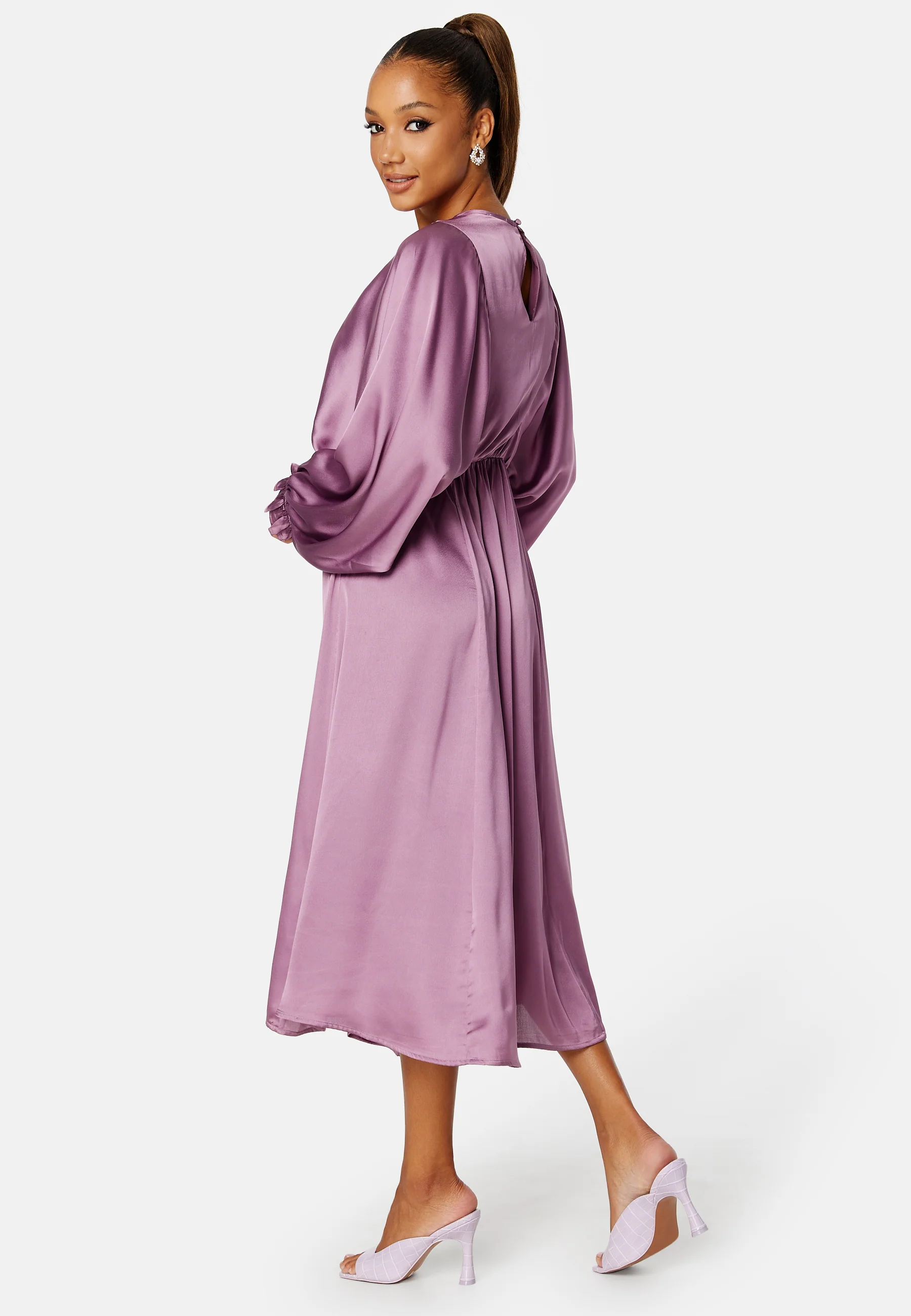 Khrista Satin Dress - Image 2