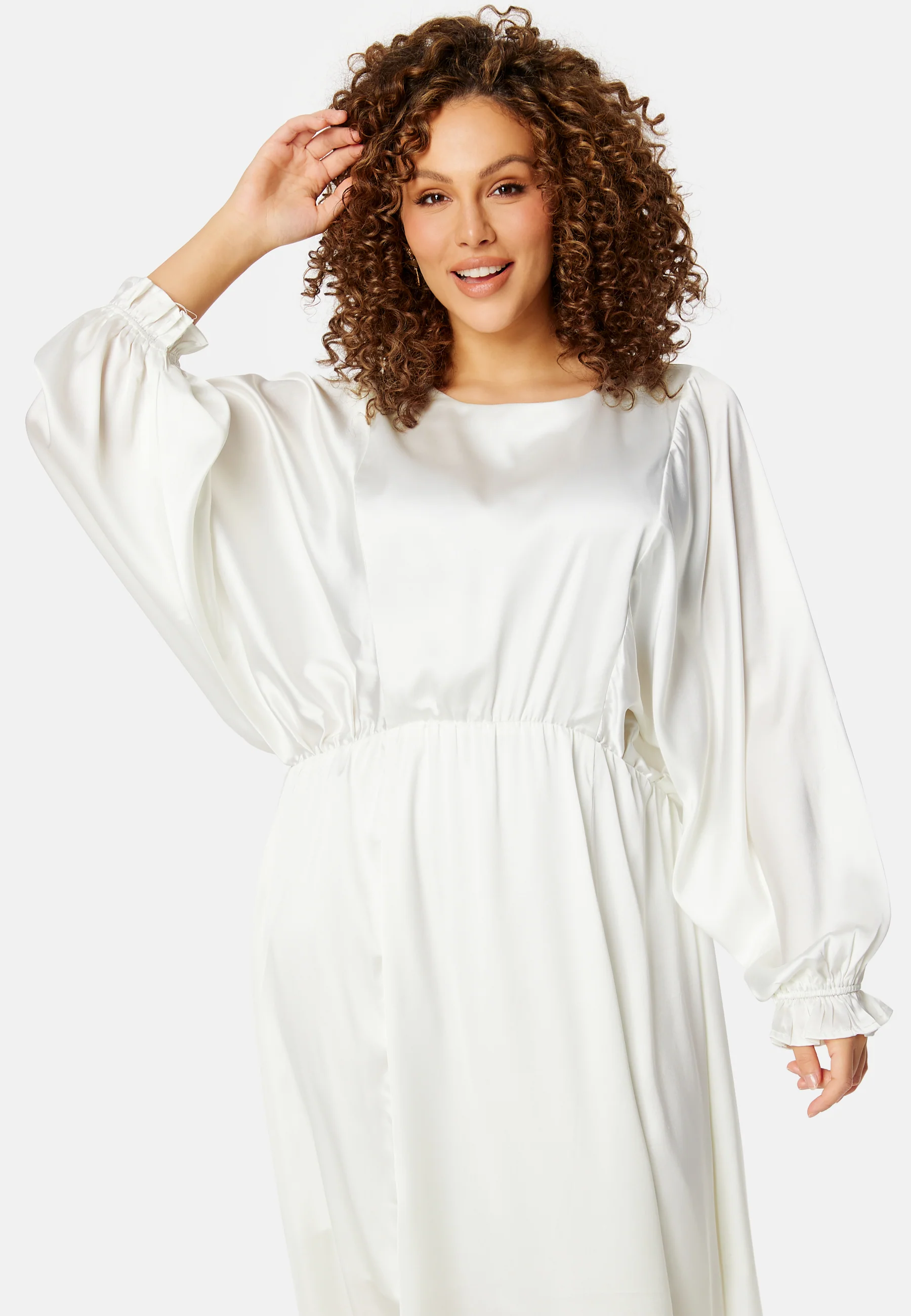 Khrista Satin Maxi Dress - Image 10