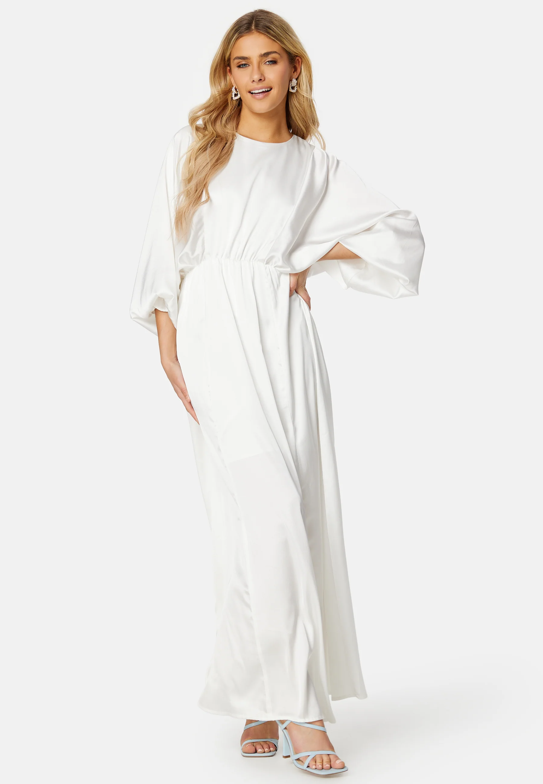 Khrista Satin Maxi Dress - Image 5